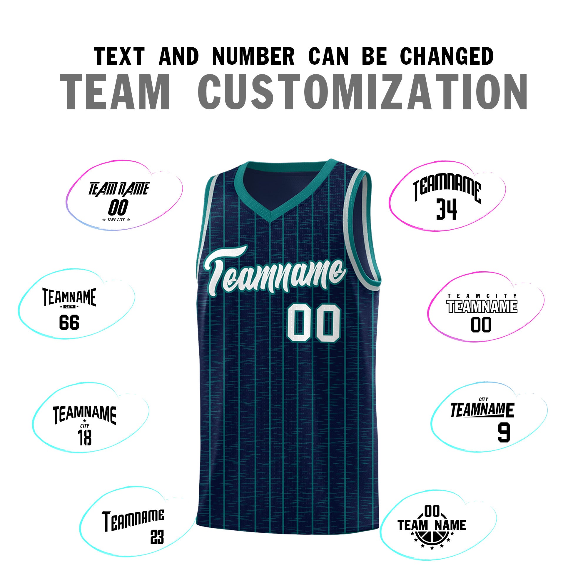 Custom Navy Custom Gray Pinstripe Retro Sets Uniform Basketball Jersey