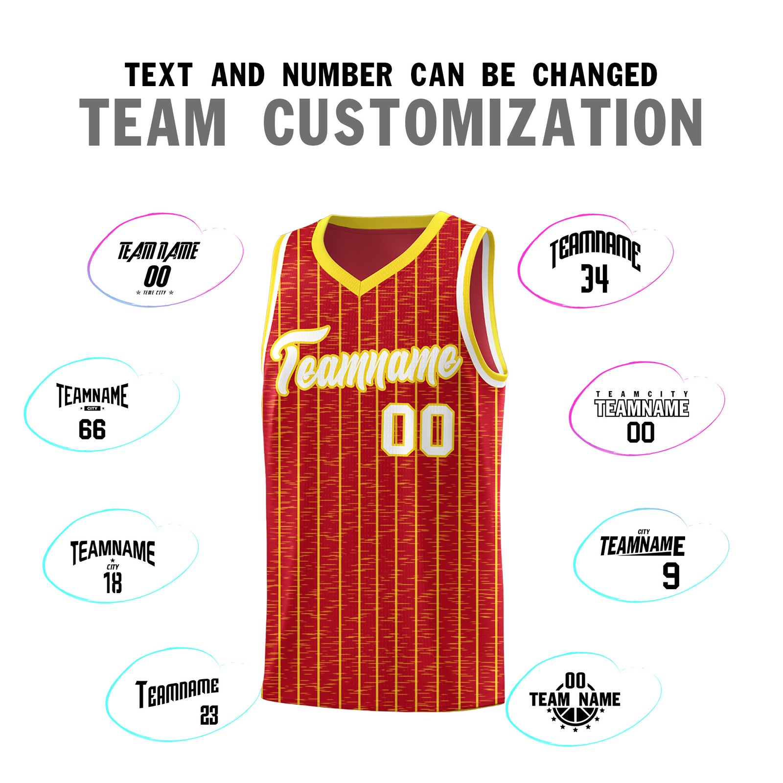Custom Red Custom Gray Pinstripe Retro Sets Uniform Basketball Jersey
