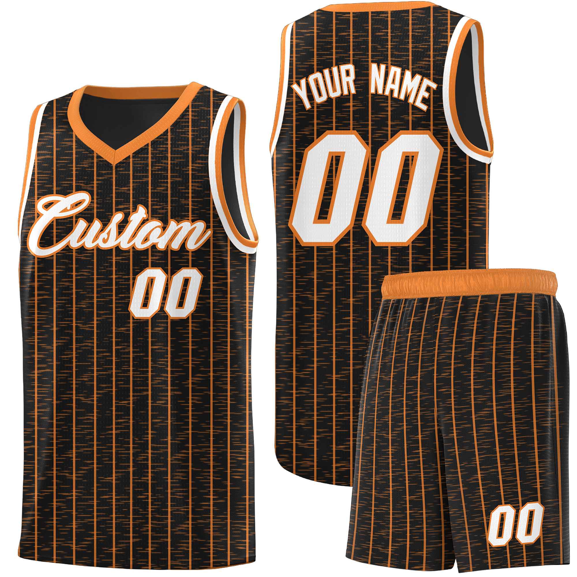 Custom Black Custom Gray Pinstripe Retro Sets Uniform Basketball Jersey