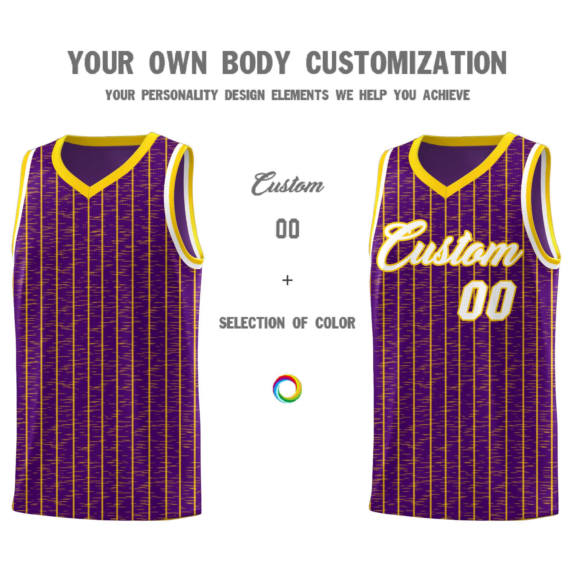 Custom Purple Custom Gray Pinstripe Retro Sets Uniform Basketball Jersey