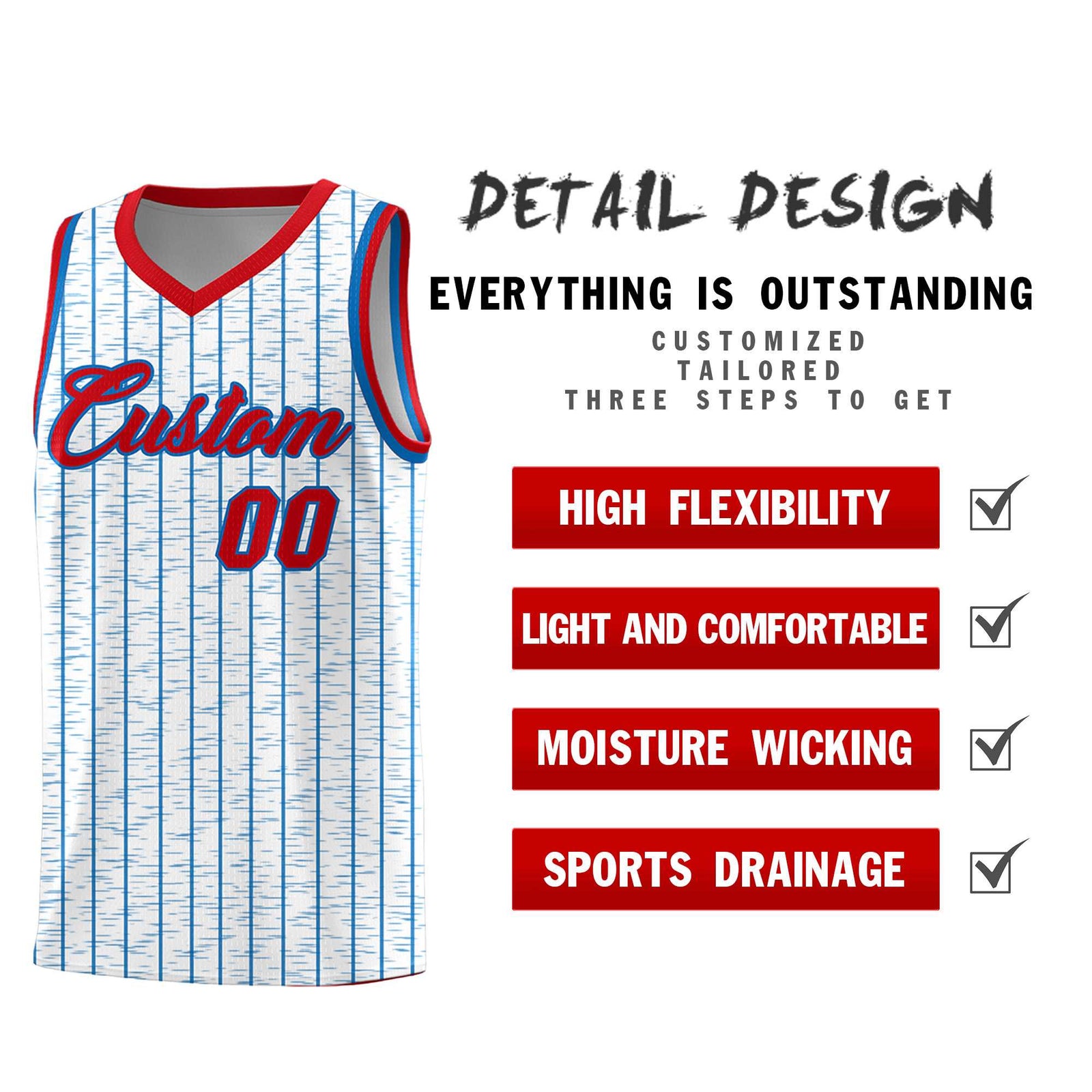 Custom White Custom Gray Pinstripe Retro Sets Uniform Basketball Jersey