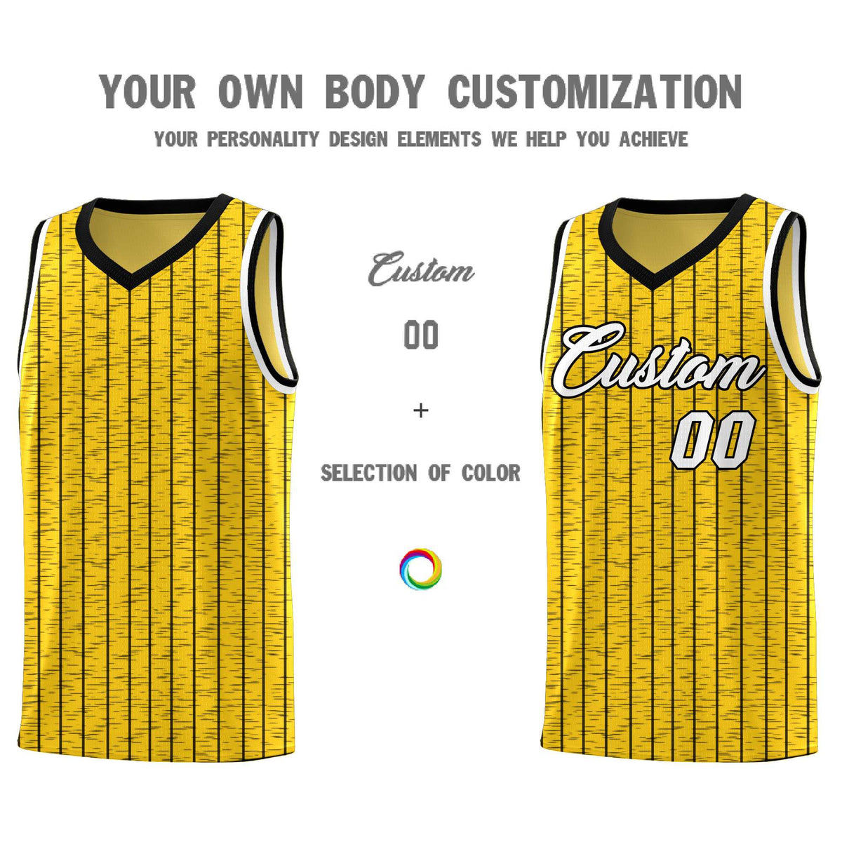 Custom Gold Custom Gray Pinstripe Retro Sets Uniform Basketball Jersey