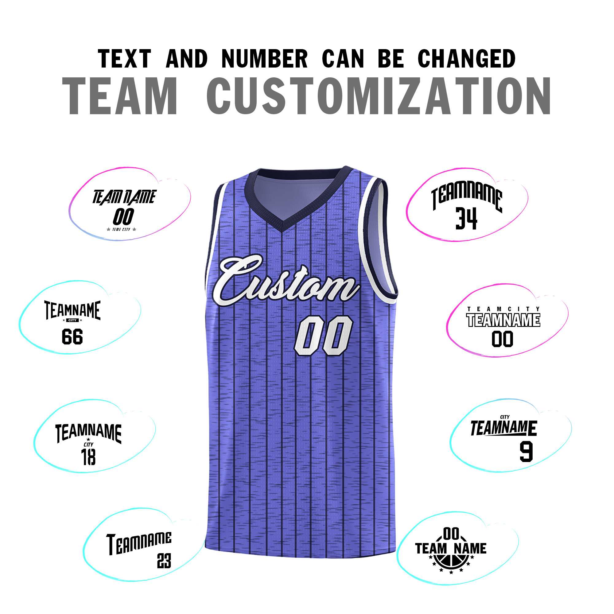 Custom Munsell Blue Custom Gray Pinstripe Retro Sets Uniform Basketball Jersey