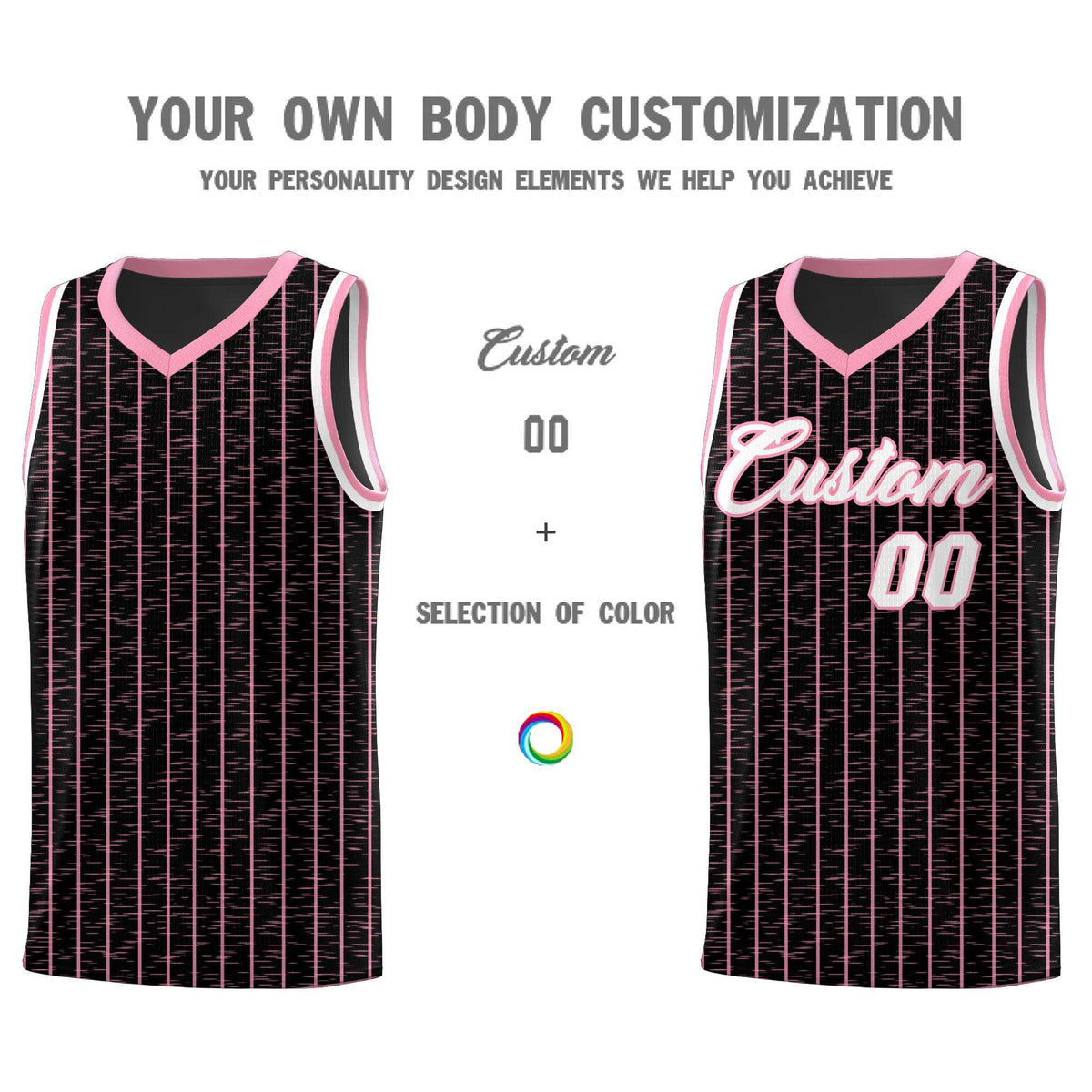 Custom Black Custom Gray Pinstripe Retro Sets Uniform Basketball Jersey