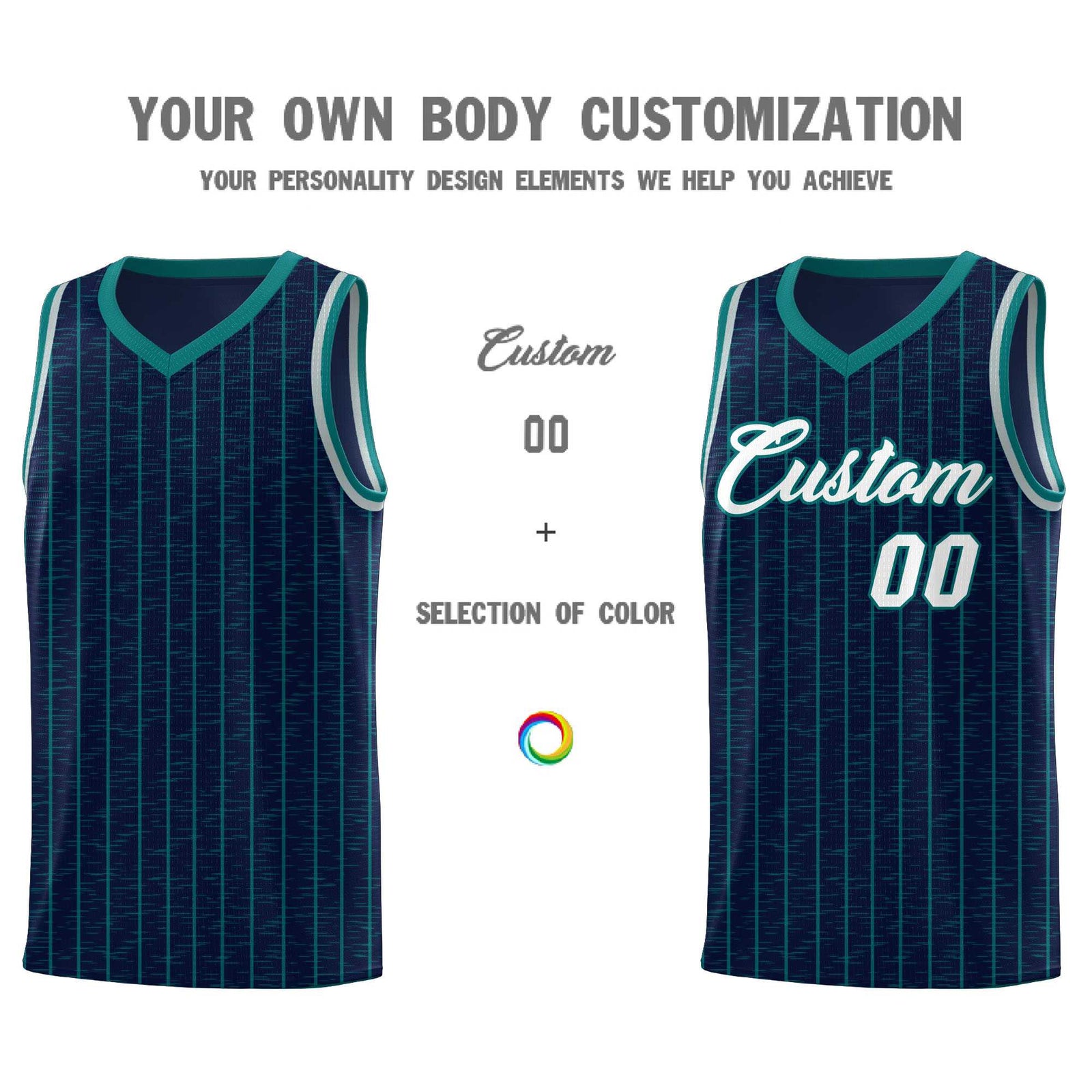 Custom Navy Custom Gray Pinstripe Retro Sets Uniform Basketball Jersey