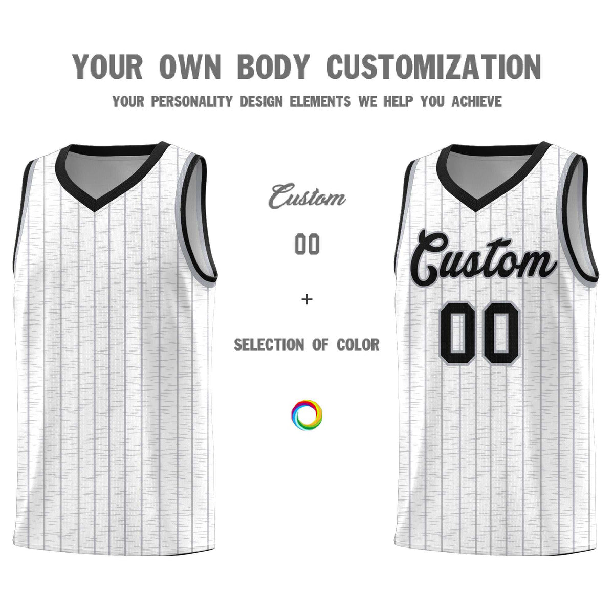 Custom White Custom Gray Pinstripe Retro Sets Uniform Basketball Jersey