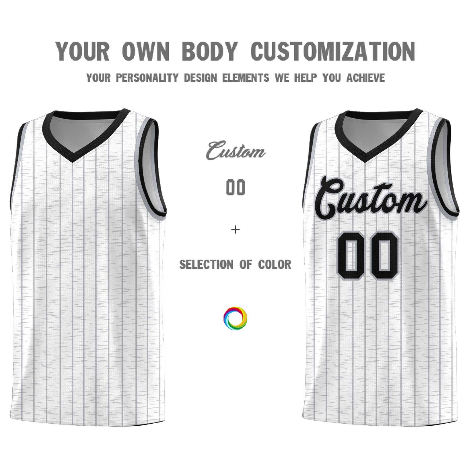 Custom White Custom Gray Pinstripe Retro Sets Uniform Basketball Jersey