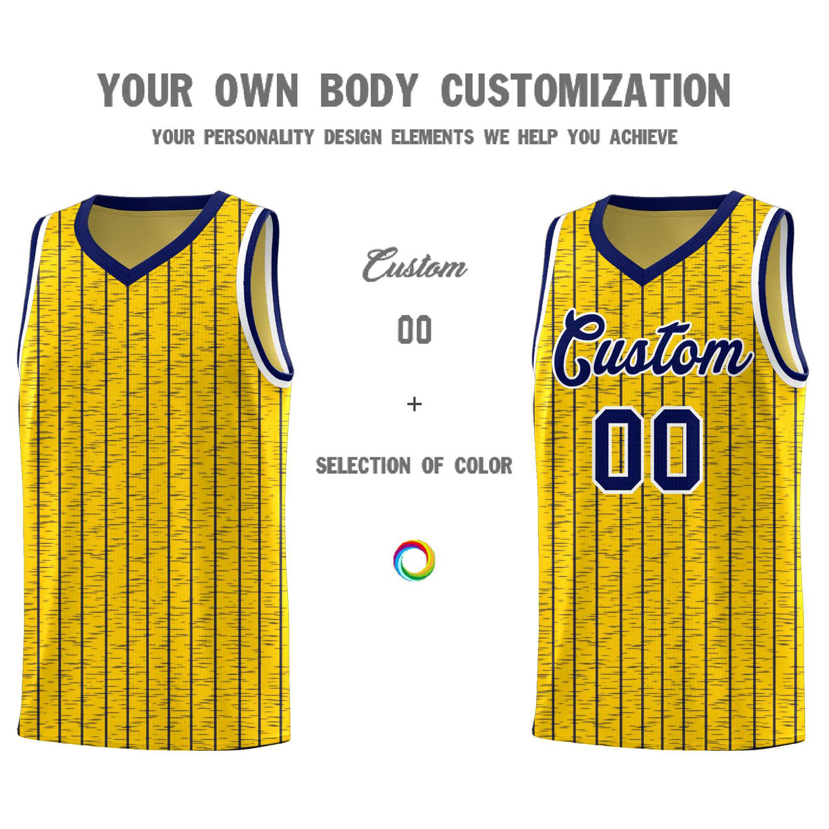 Custom Gold Custom Gray Pinstripe Retro Sets Uniform Basketball Jersey