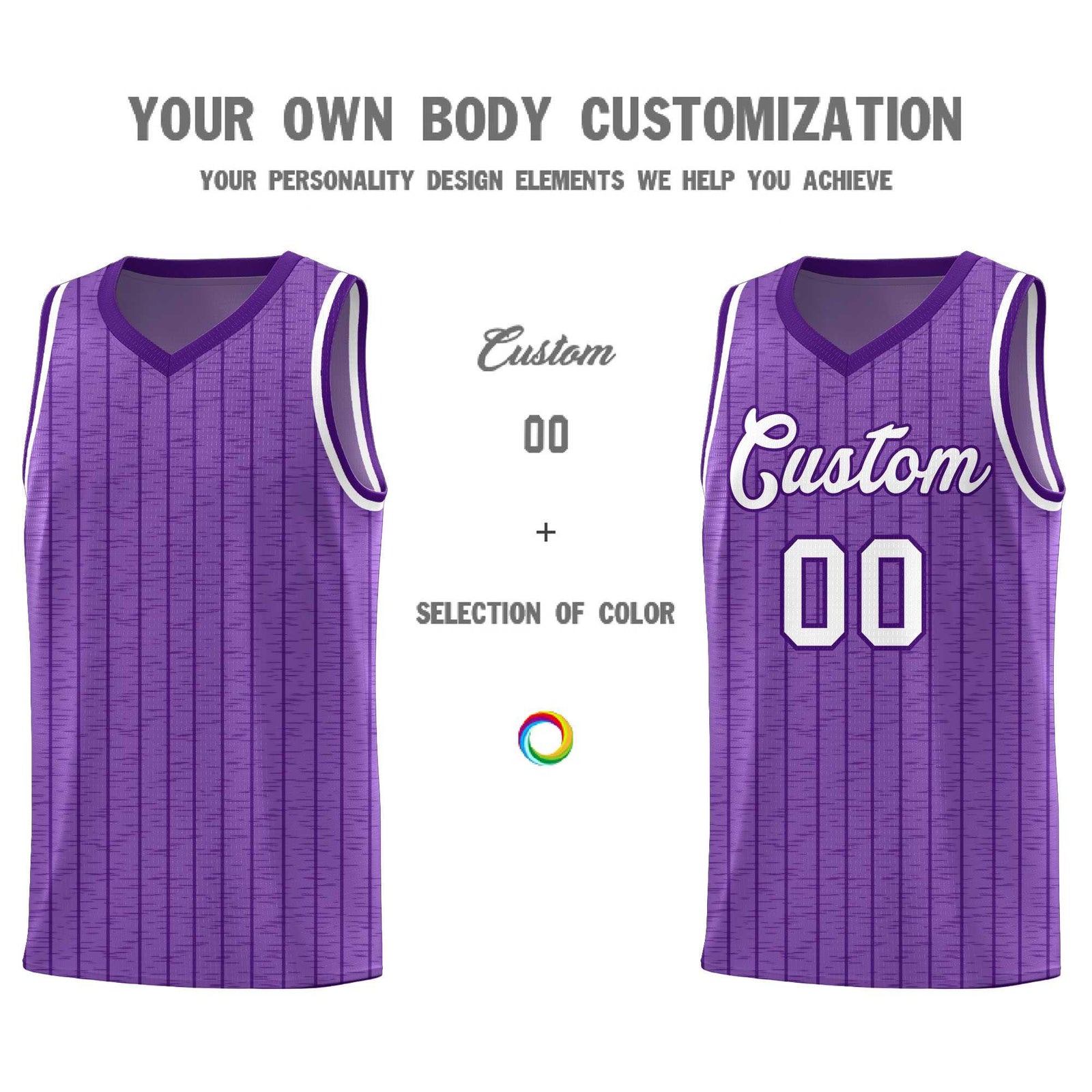 Custom Light Purple Custom Gray Pinstripe Retro Sets Uniform Basketball Jersey