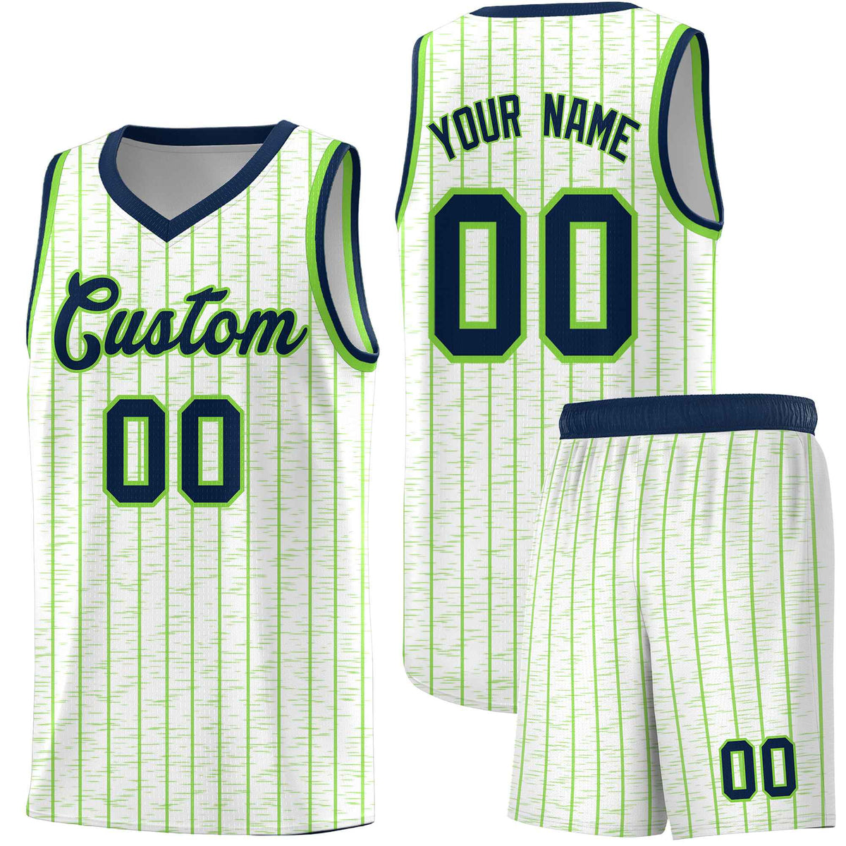 Custom White Custom Gray Pinstripe Retro Sets Uniform Basketball Jersey