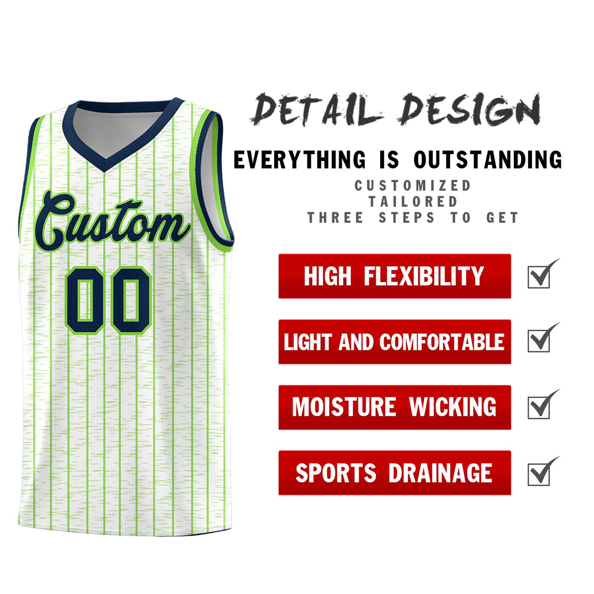 Custom White Custom Gray Pinstripe Retro Sets Uniform Basketball Jersey