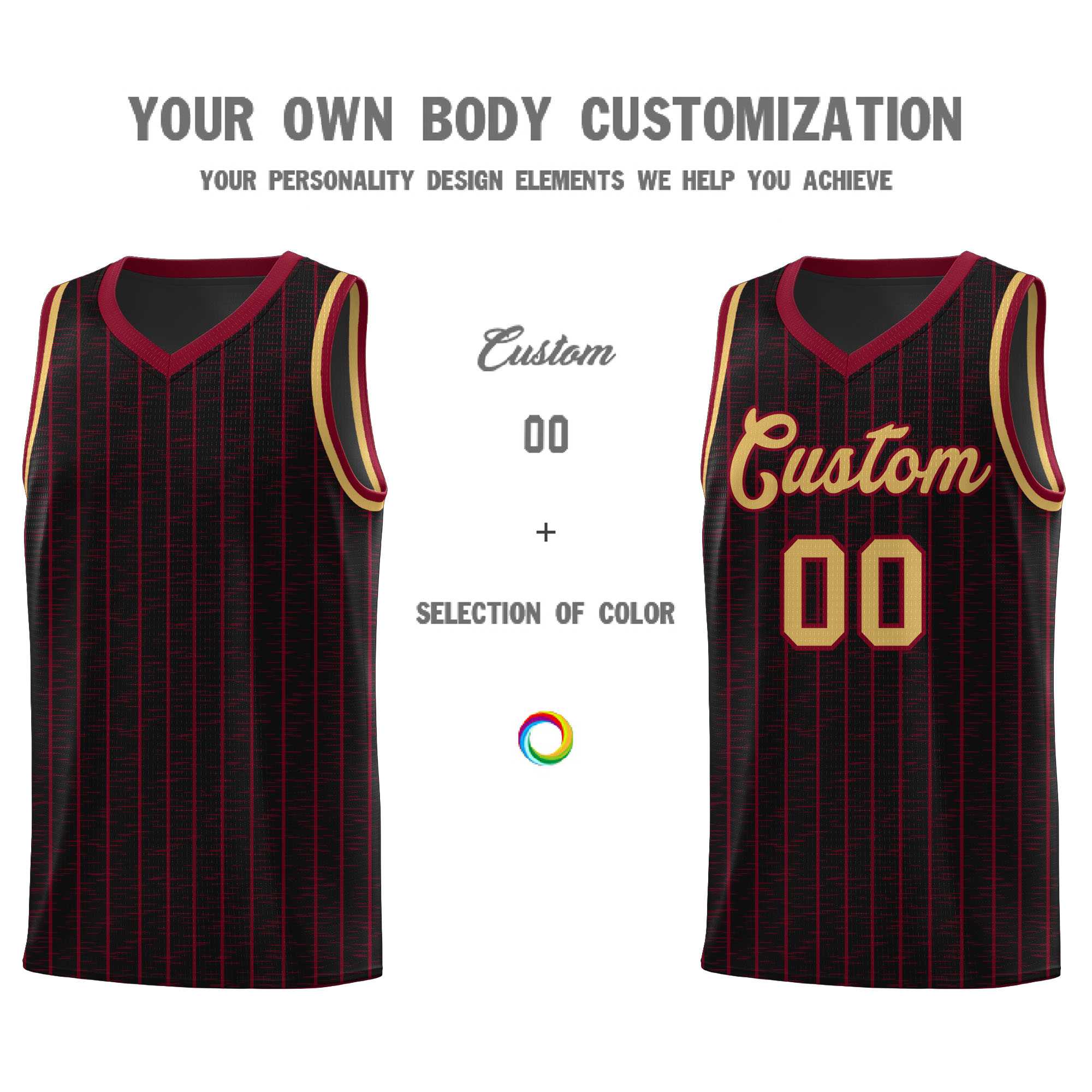 Custom Black Custom Gray Pinstripe Retro Sets Uniform Basketball Jersey