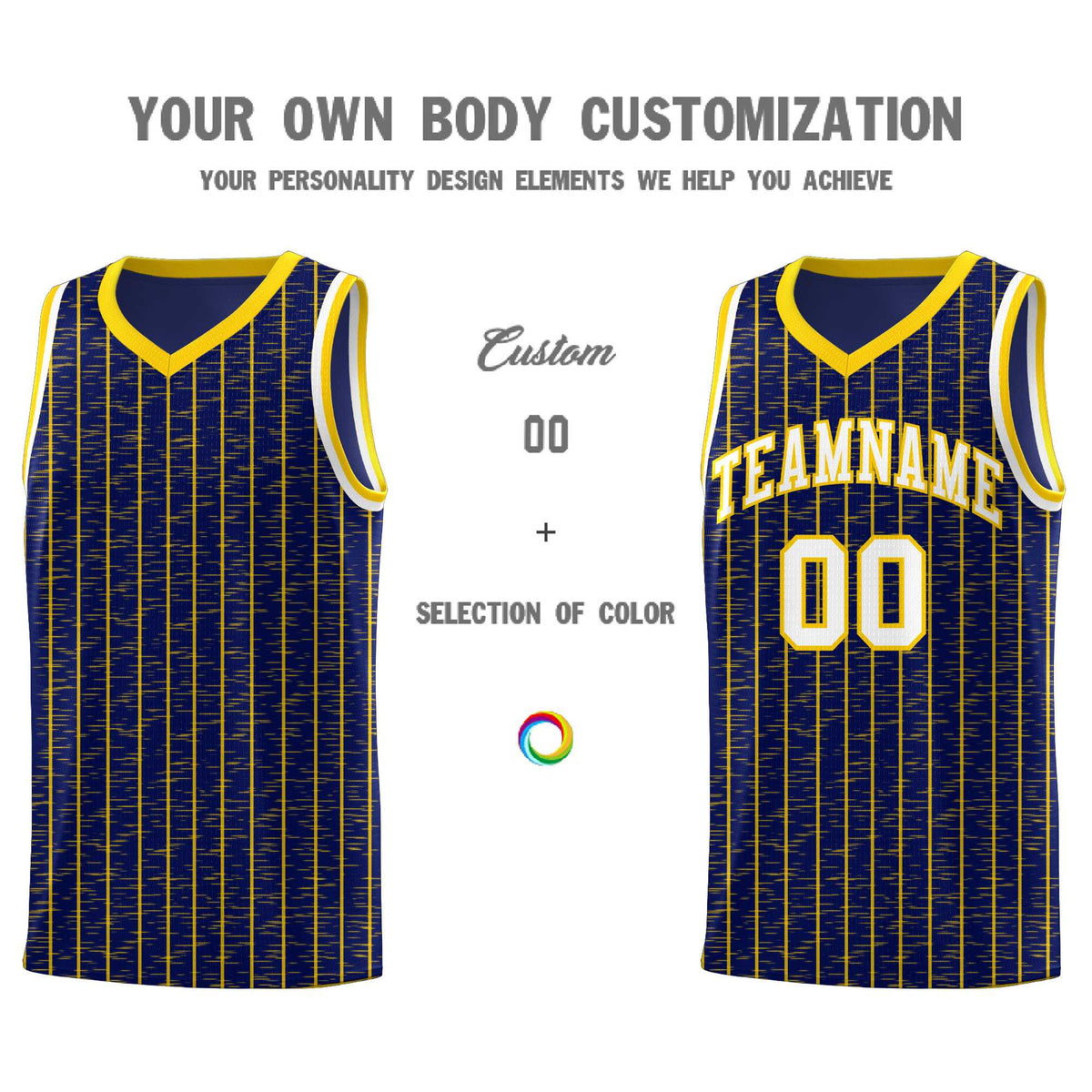 Custom Navy Custom Gray Pinstripe Retro Sets Uniform Basketball Jersey