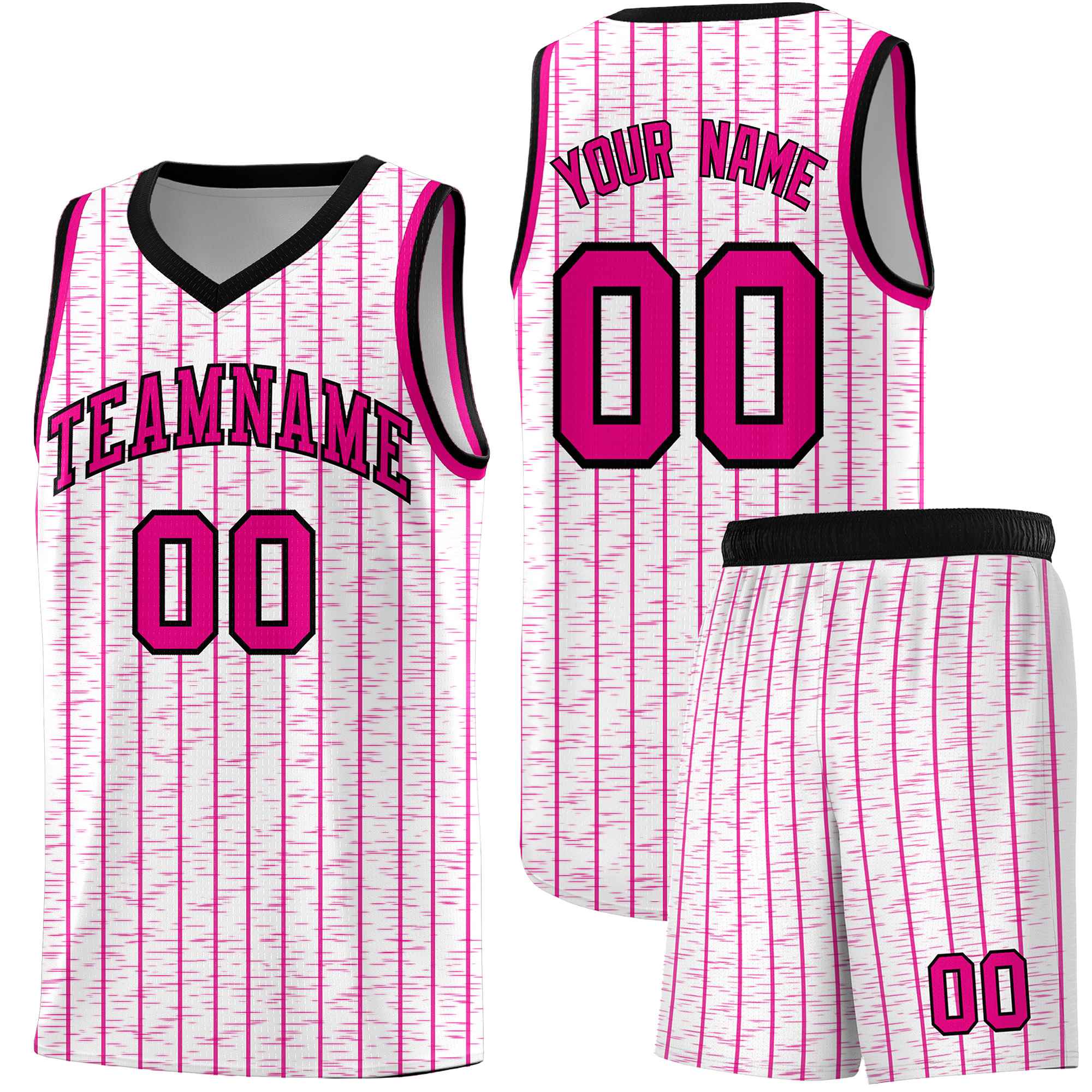 Custom White Custom Gray Pinstripe Retro Sets Uniform Basketball Jersey