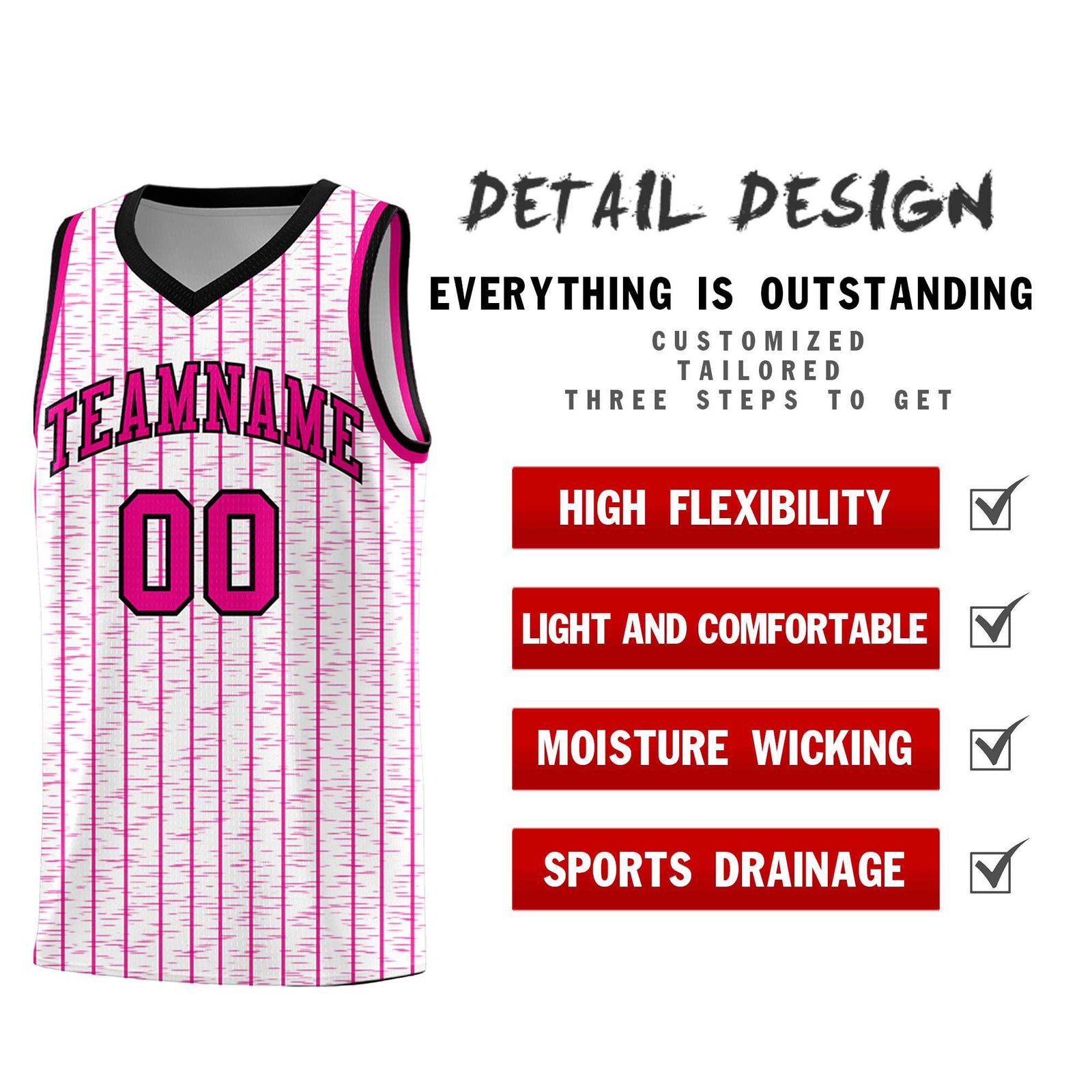 Custom White Custom Gray Pinstripe Retro Sets Uniform Basketball Jersey