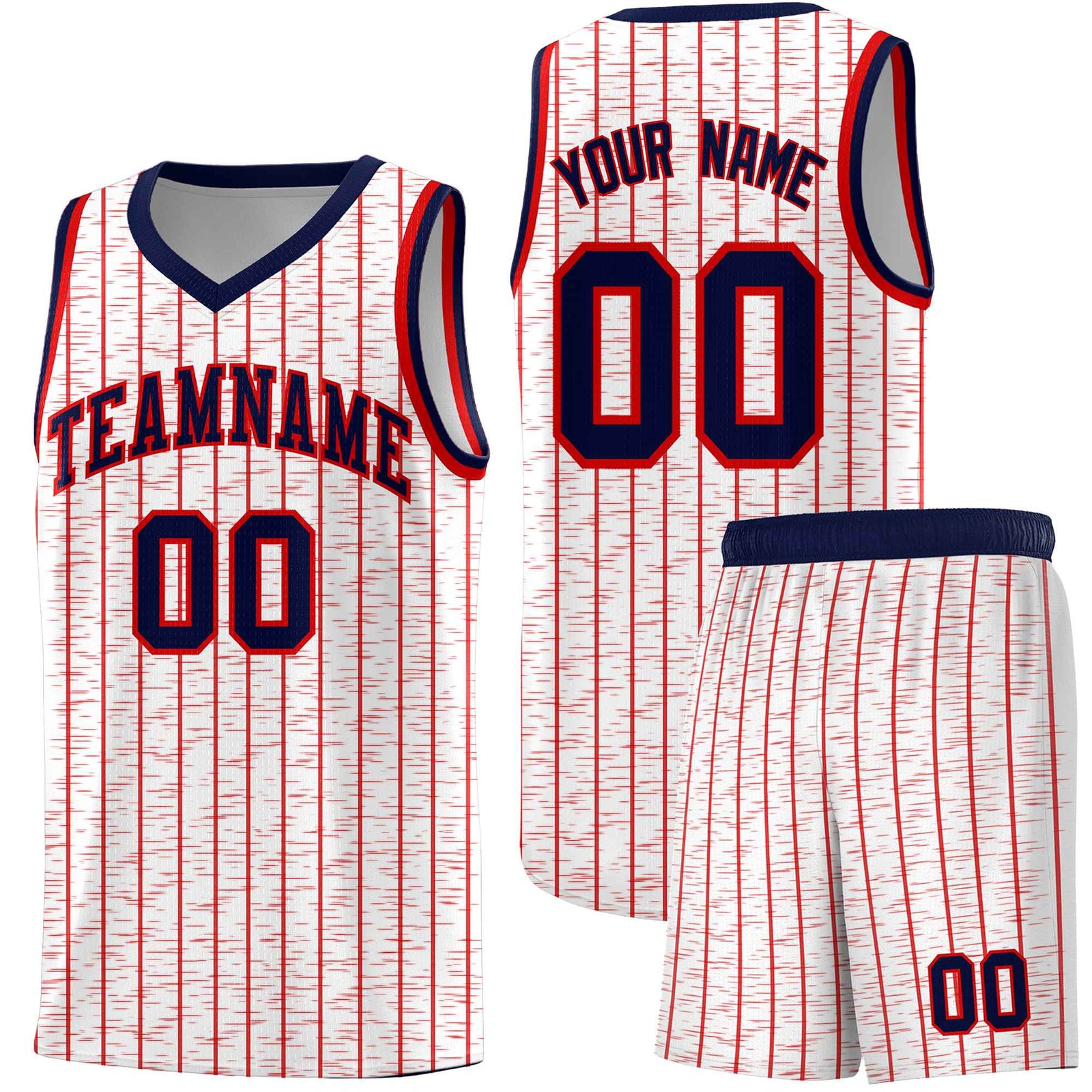 Custom White Custom Gray Pinstripe Retro Sets Uniform Basketball Jersey