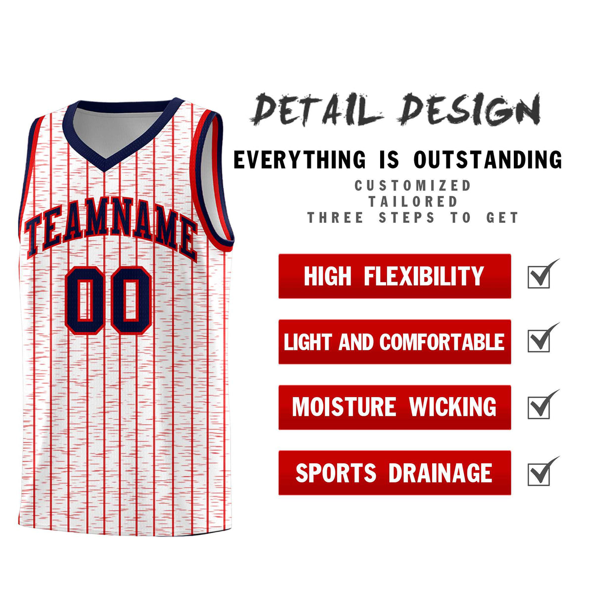 Custom White Custom Gray Pinstripe Retro Sets Uniform Basketball Jersey