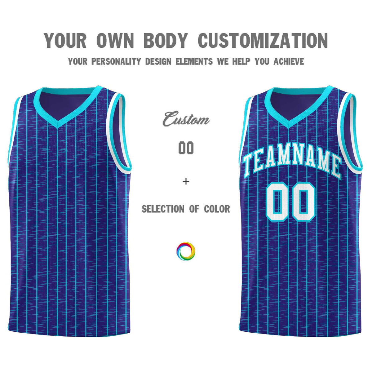Custom Royal Custom Gray Pinstripe Retro Sets Uniform Basketball Jersey