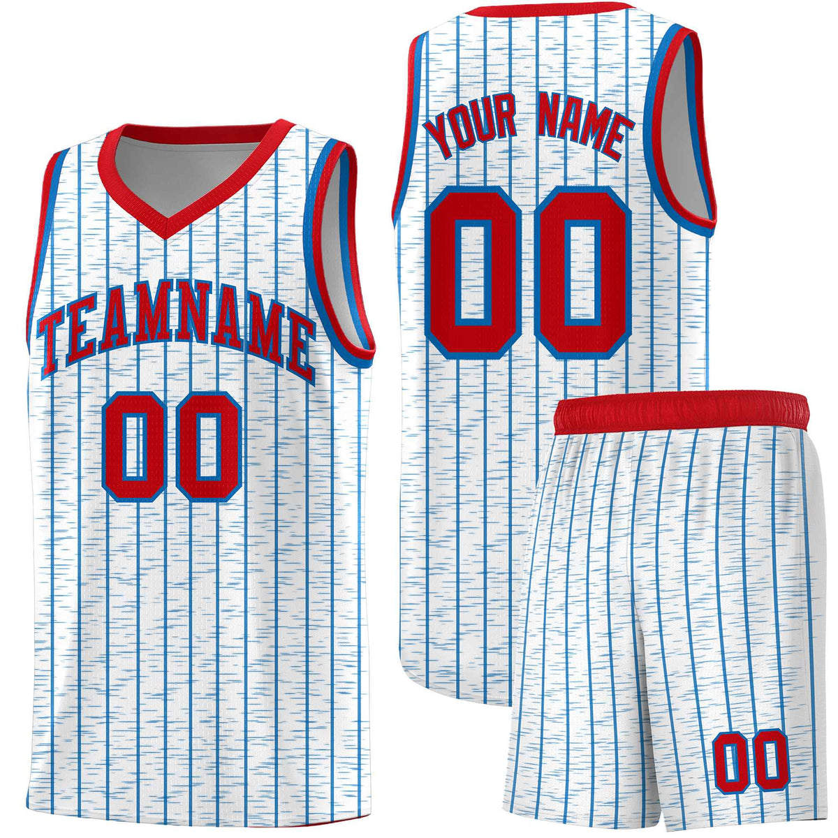 Custom White Custom Gray Pinstripe Retro Sets Uniform Basketball Jersey