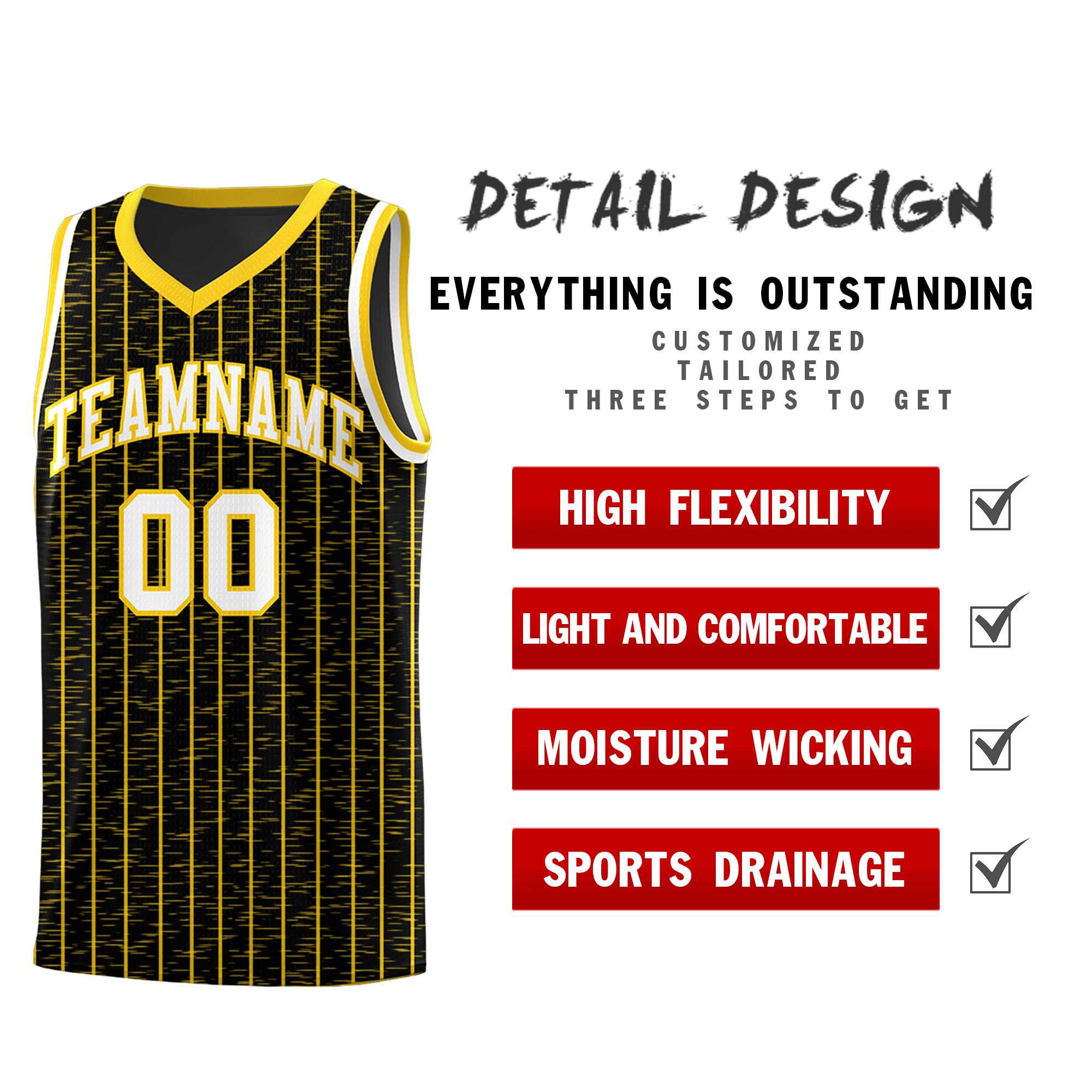 Custom Black Custom Gray Pinstripe Retro Sets Uniform Basketball Jersey