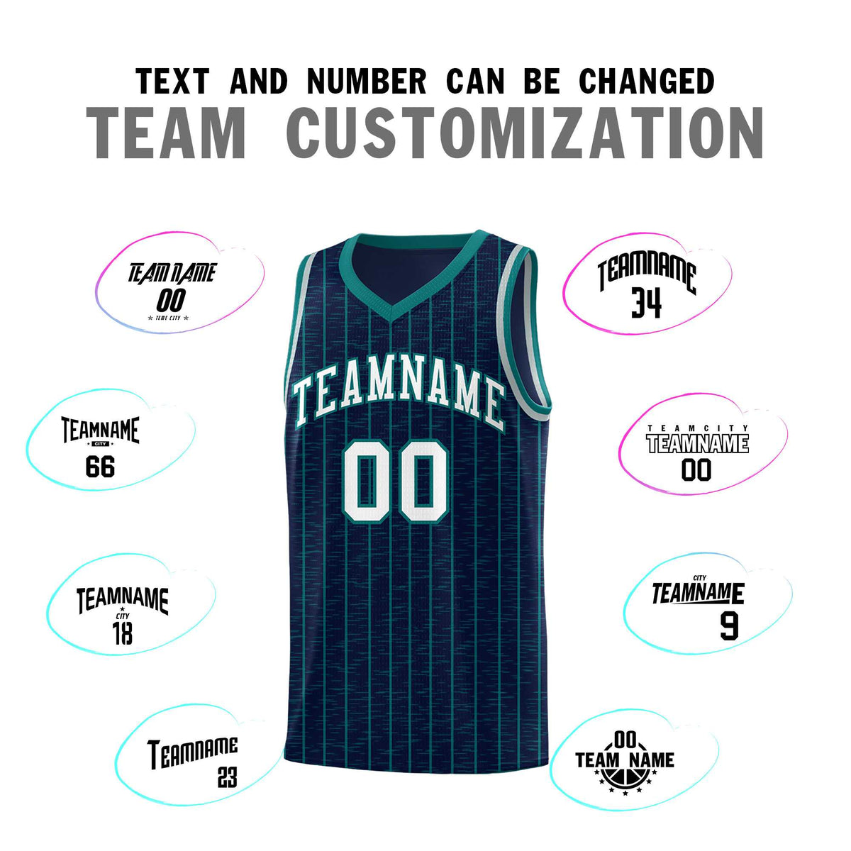 Custom Navy Custom Gray Pinstripe Retro Sets Uniform Basketball Jersey
