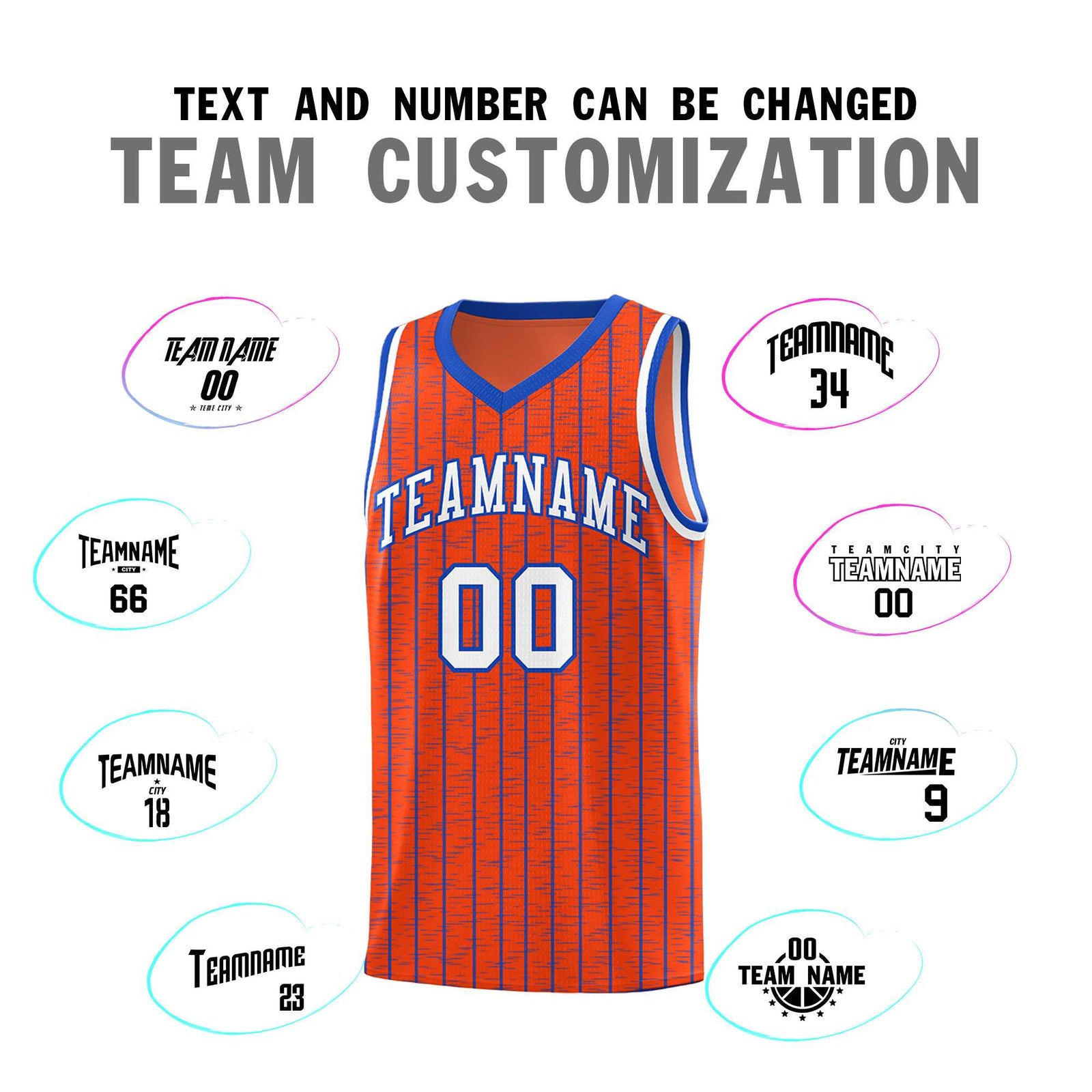 Custom Orange Custom Gray Pinstripe Retro Sets Uniform Basketball Jersey