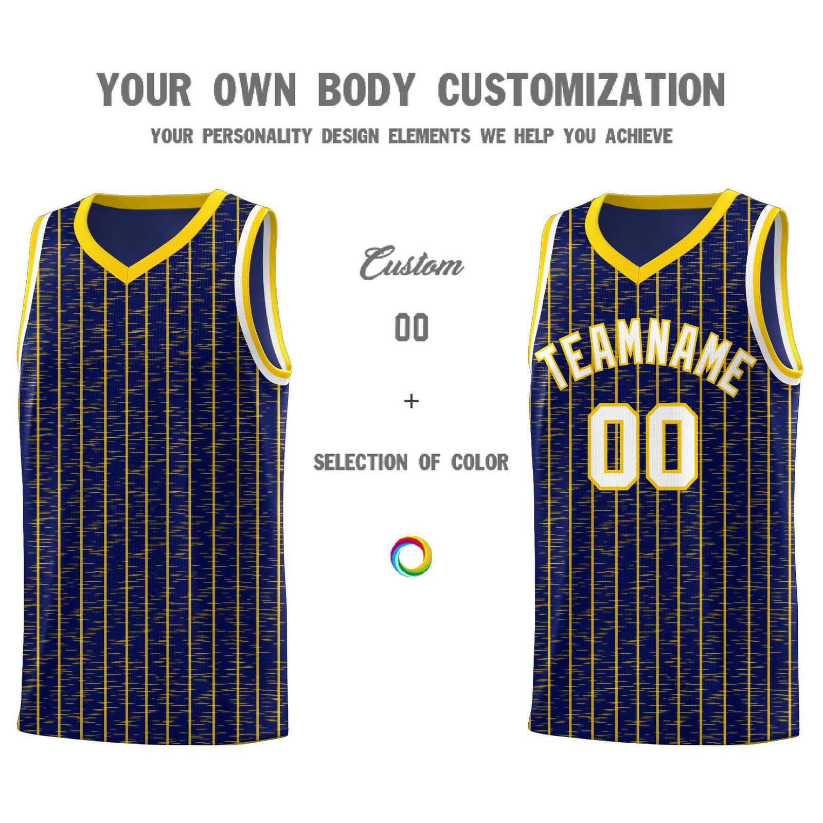 Custom Navy Custom Gray Pinstripe Retro Sets Uniform Basketball Jersey