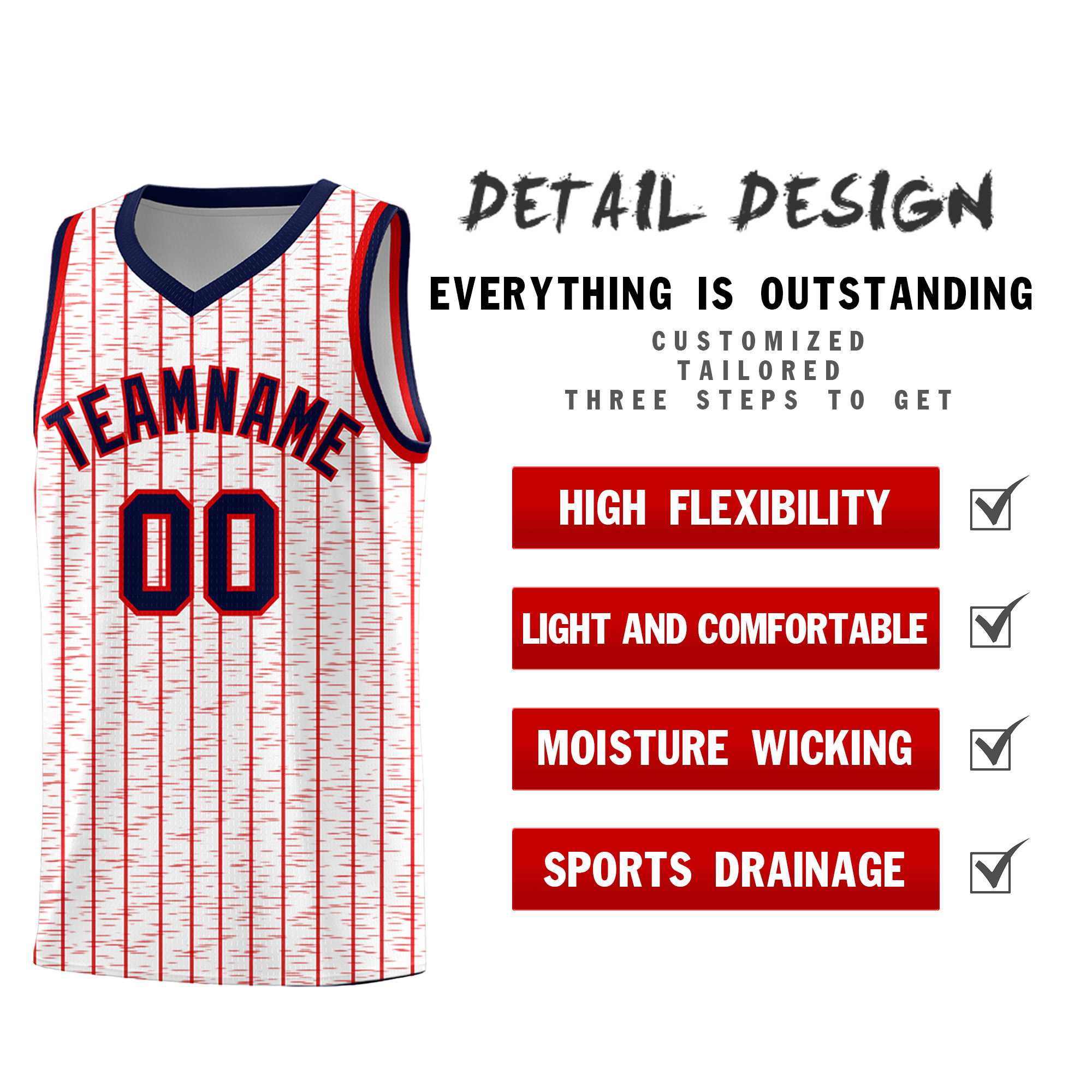 Custom White Custom Gray Pinstripe Retro Sets Uniform Basketball Jersey