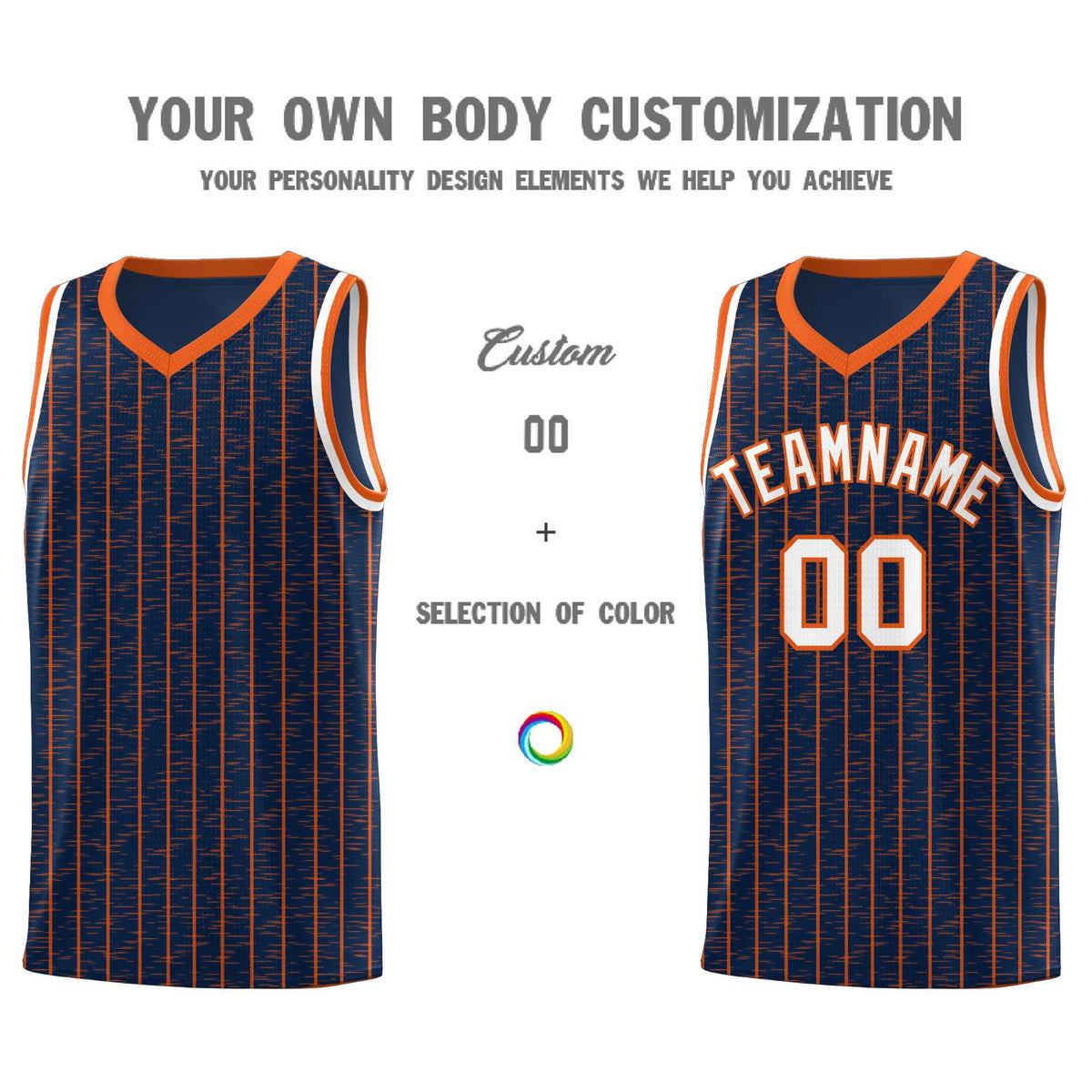 Custom Navy Custom Gray Pinstripe Retro Sets Uniform Basketball Jersey