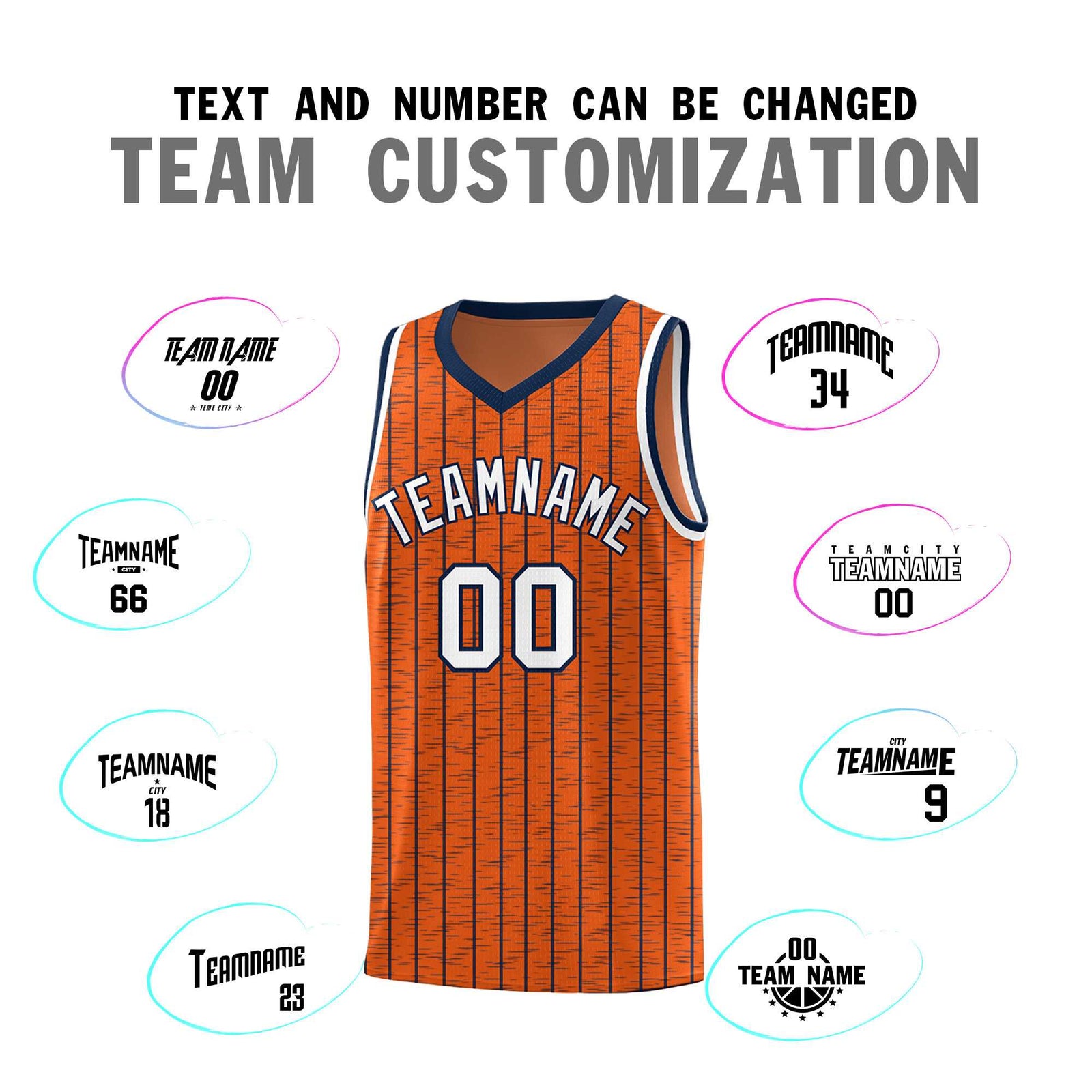 Custom Orange Custom Gray Pinstripe Retro Sets Uniform Basketball Jersey