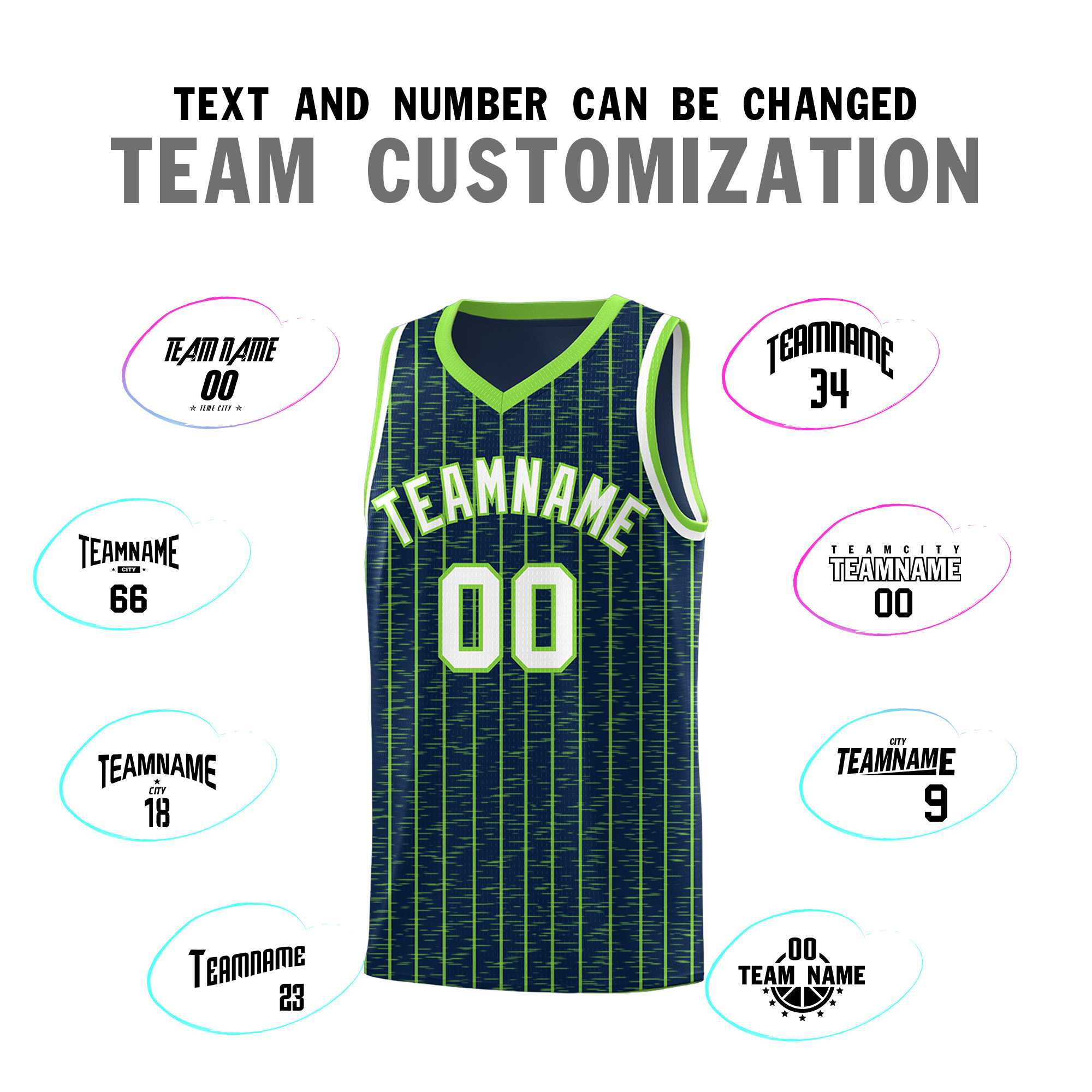 Custom Navy Custom Gray Pinstripe Retro Sets Uniform Basketball Jersey