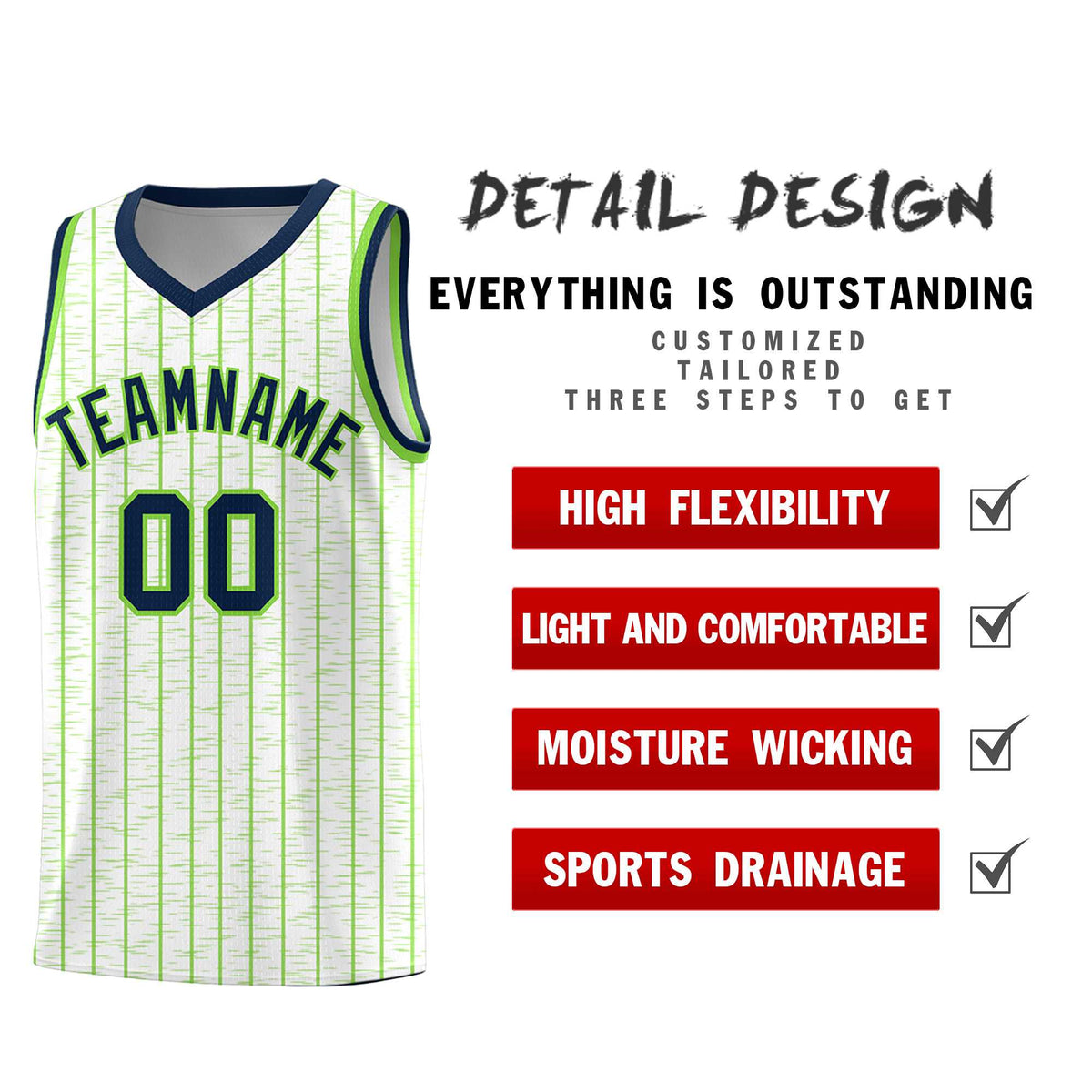 Custom White Custom Gray Pinstripe Retro Sets Uniform Basketball Jersey