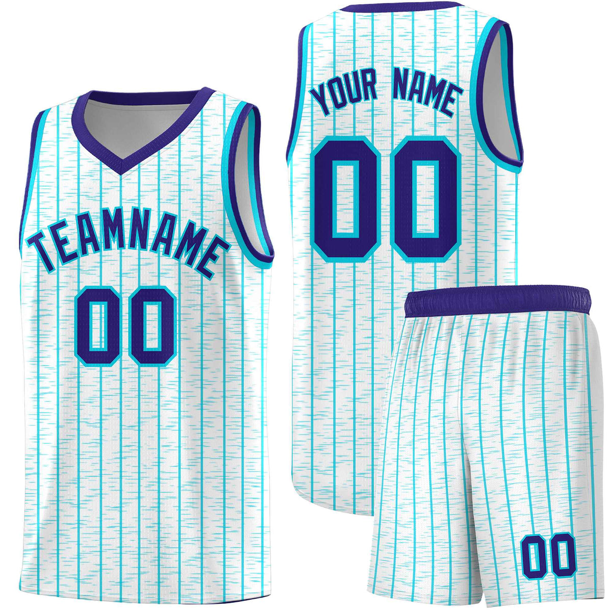 Custom White Custom Gray Pinstripe Retro Sets Uniform Basketball Jersey