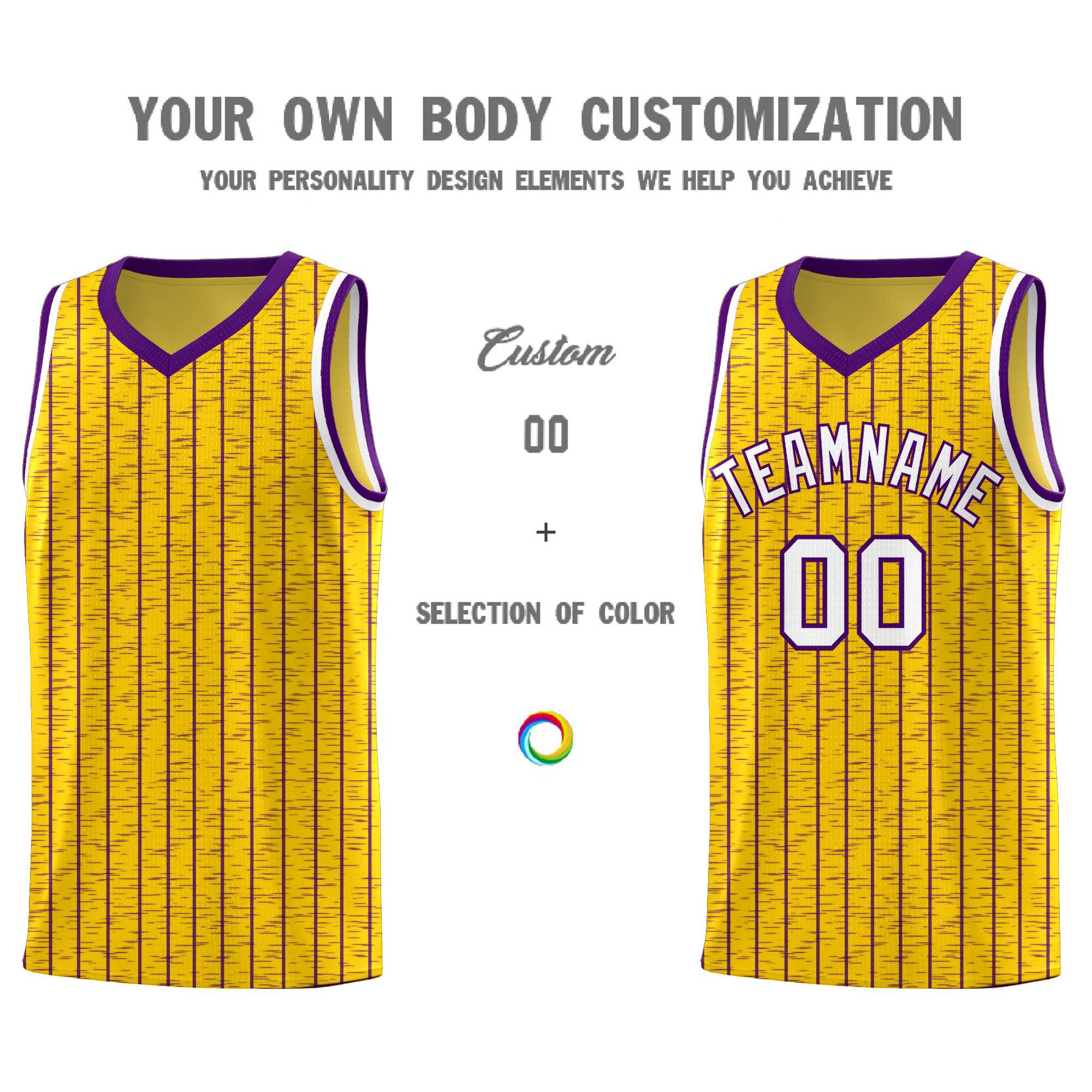 Custom Gold Custom Gray Pinstripe Retro Sets Uniform Basketball Jersey
