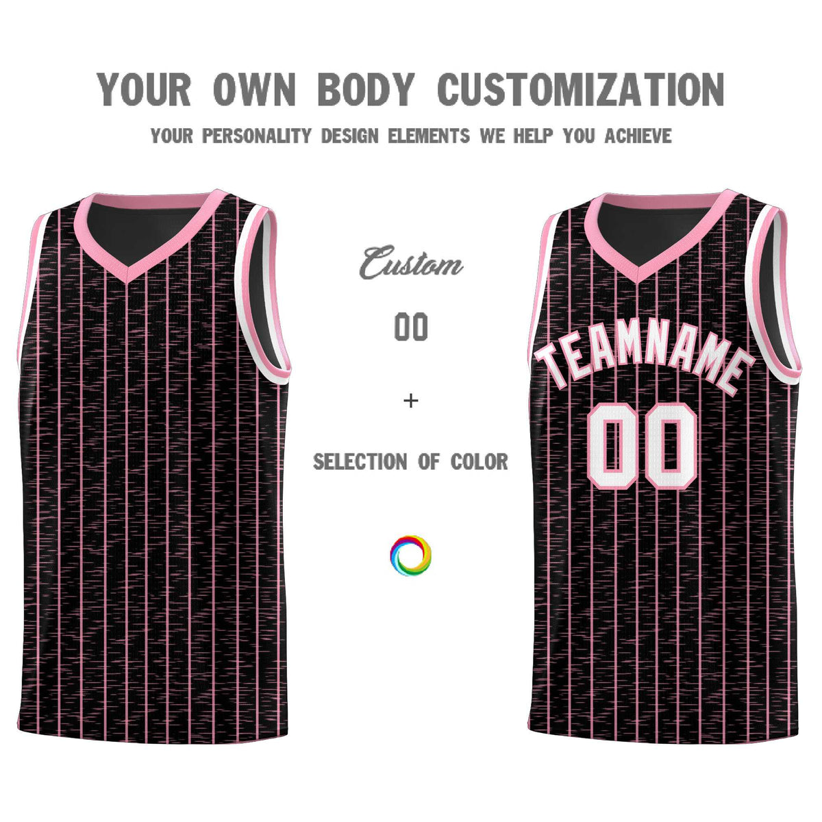 Custom Black Custom Gray Pinstripe Retro Sets Uniform Basketball Jersey