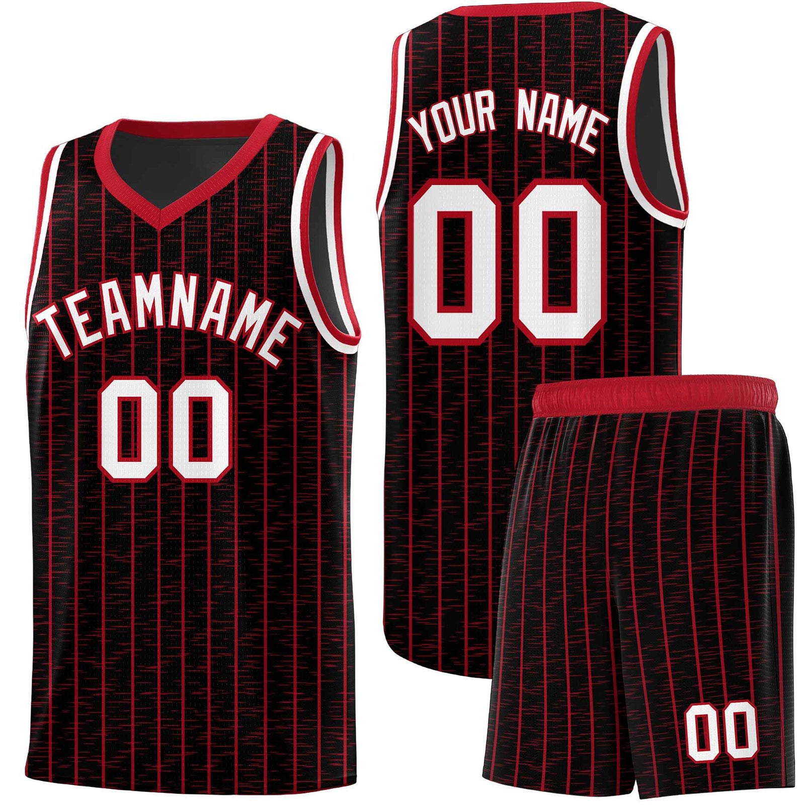 Custom Black Custom Gray Pinstripe Retro Sets Uniform Basketball Jersey