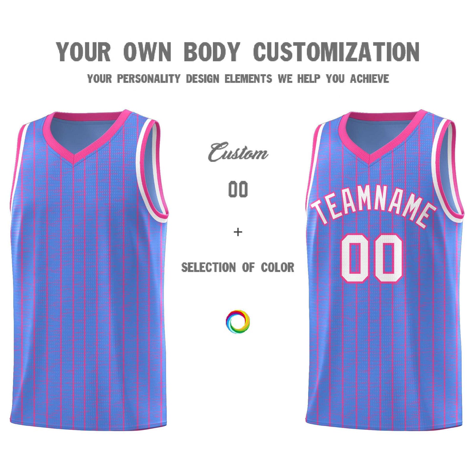 Custom Light Blue Custom Gray Pinstripe Retro Sets Uniform Basketball Jersey
