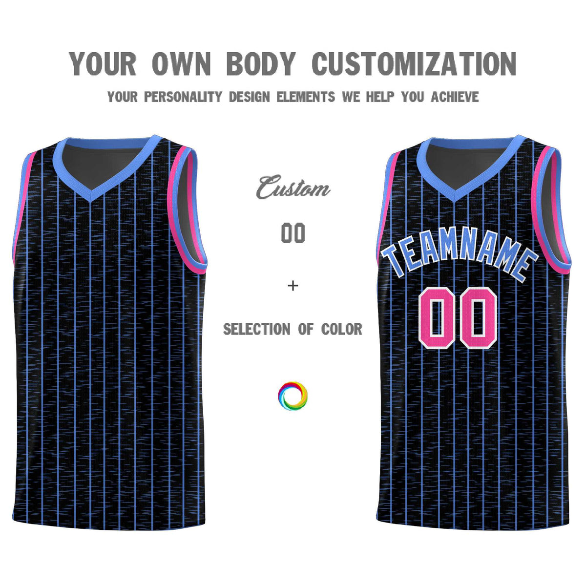 Custom Black Custom Gray Pinstripe Retro Sets Uniform Basketball Jersey