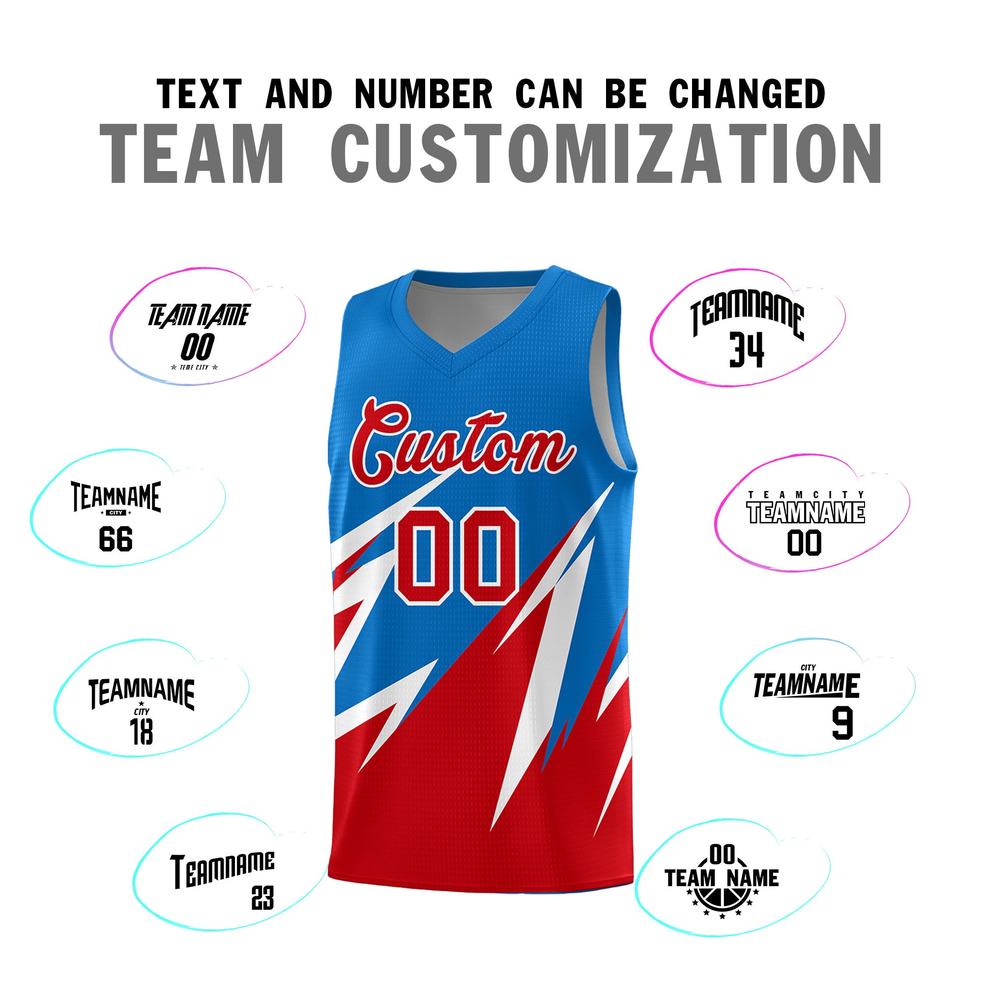 Custom Royal Abstract Mountain Pattern Sports Uniform Basketball Jersey