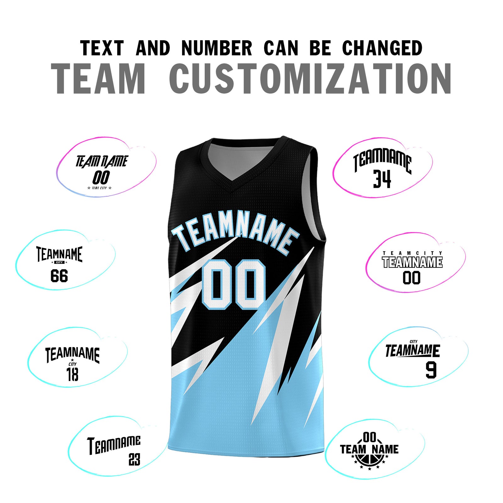 Custom Black Abstract Mountain Pattern Sports Uniform Basketball Jersey