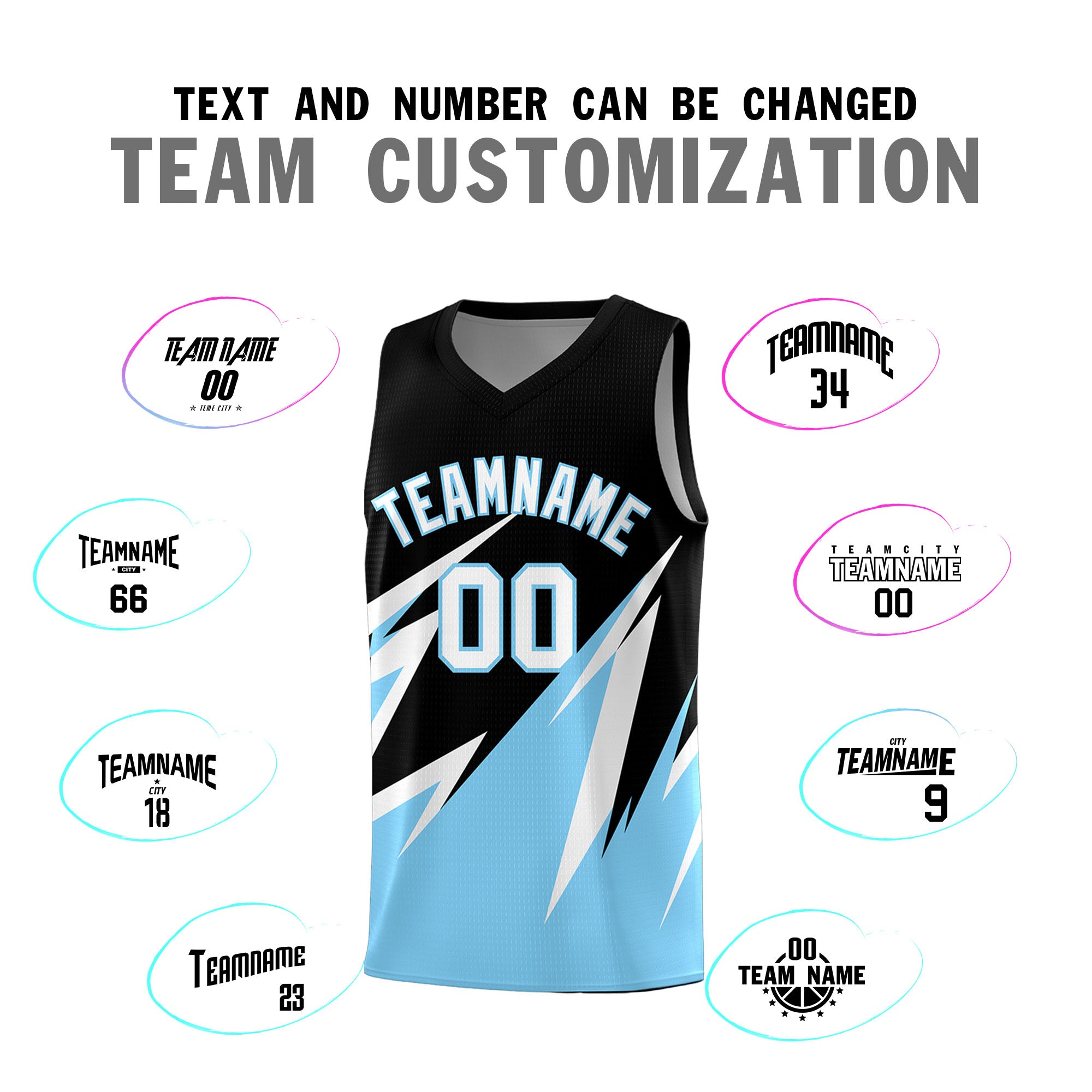 Custom Black Abstract Mountain Pattern Sports Uniform Basketball Jersey