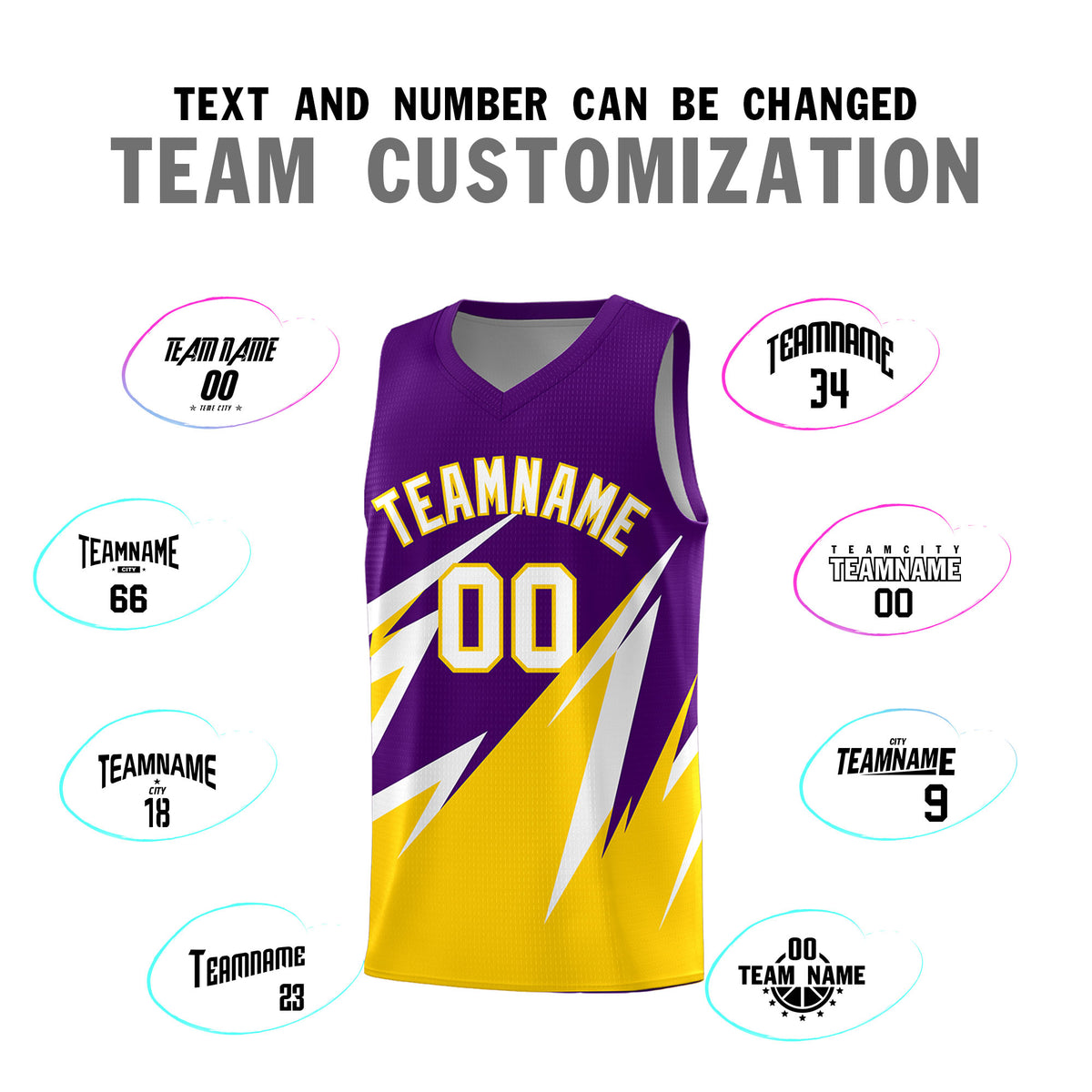 Custom Purple Abstract Mountain Pattern Sports Uniform Basketball Jersey
