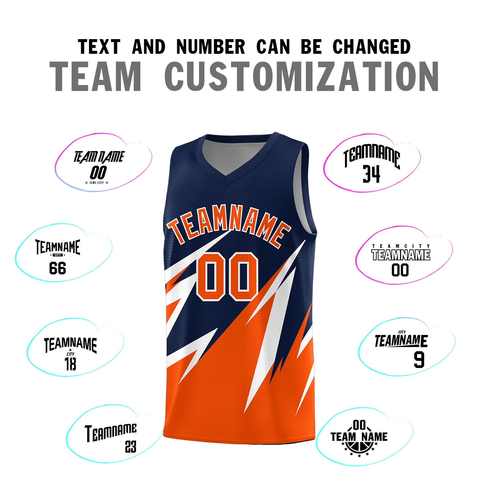 Custom Navy Abstract Mountain Pattern Sports Uniform Basketball Jersey