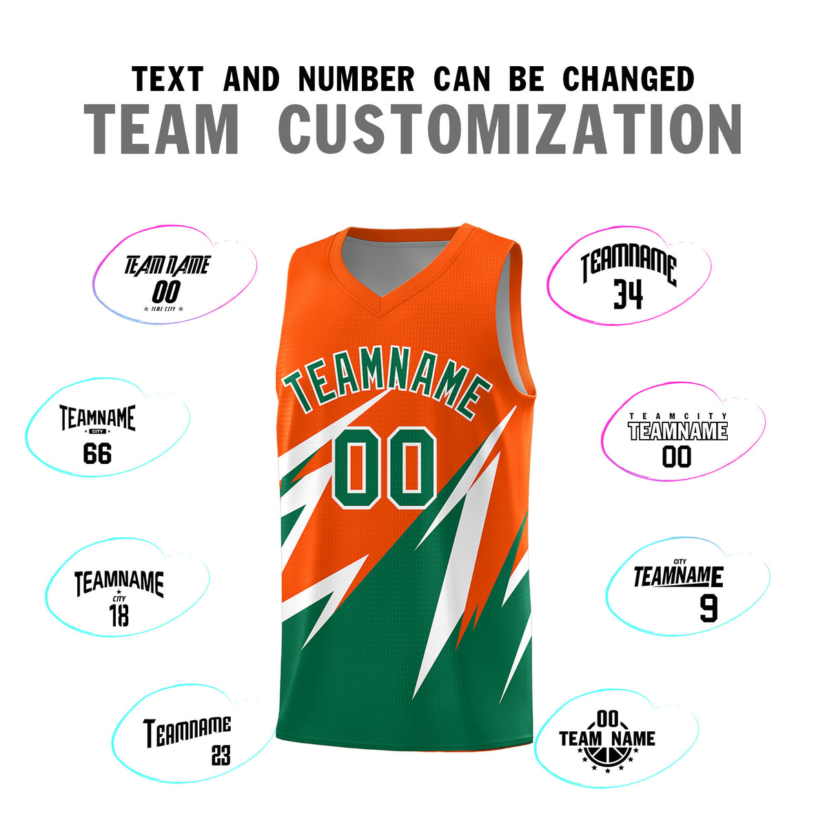 Custom Orange Abstract Mountain Pattern Sports Uniform Basketball Jersey