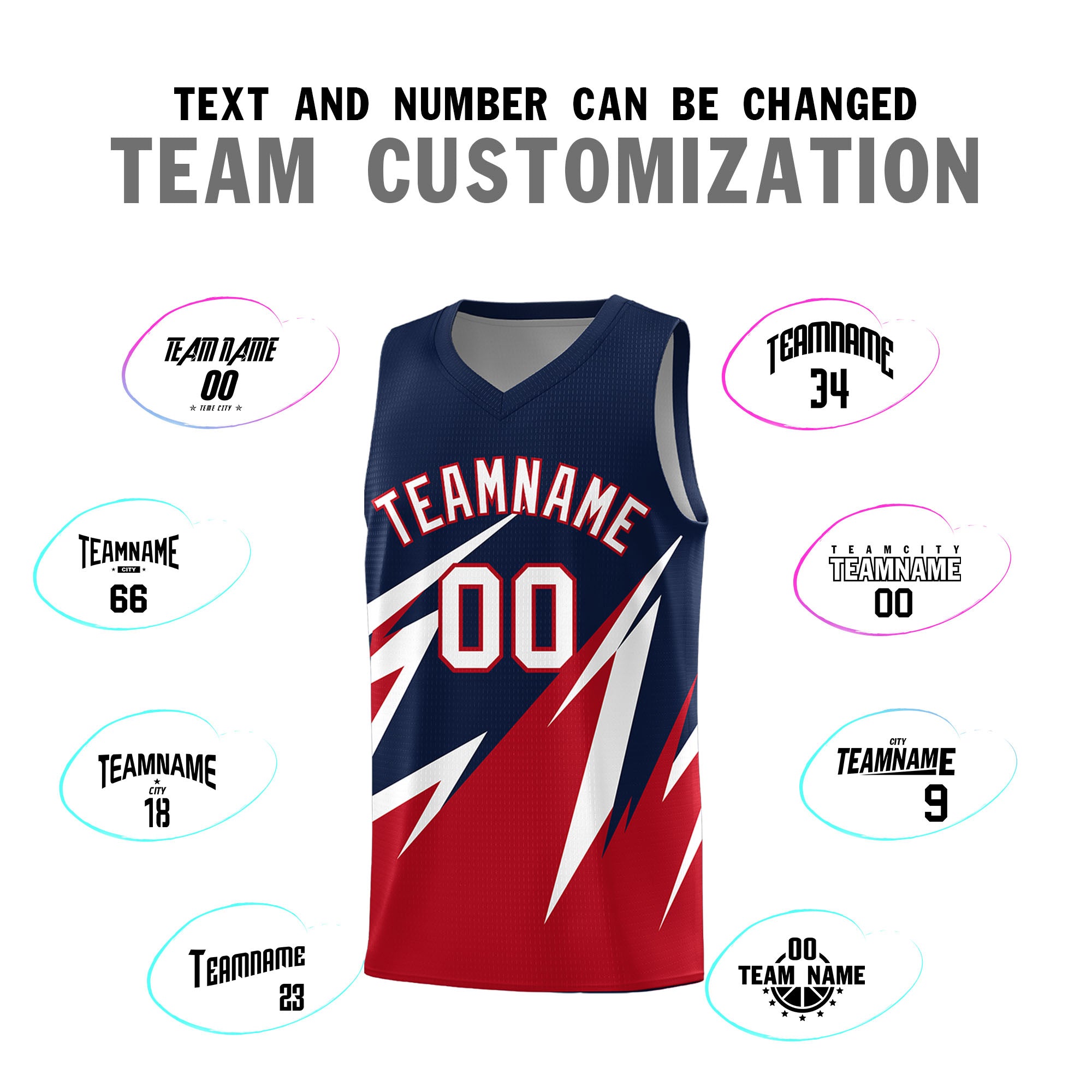 Custom Navy Abstract Mountain Pattern Sports Uniform Basketball Jersey