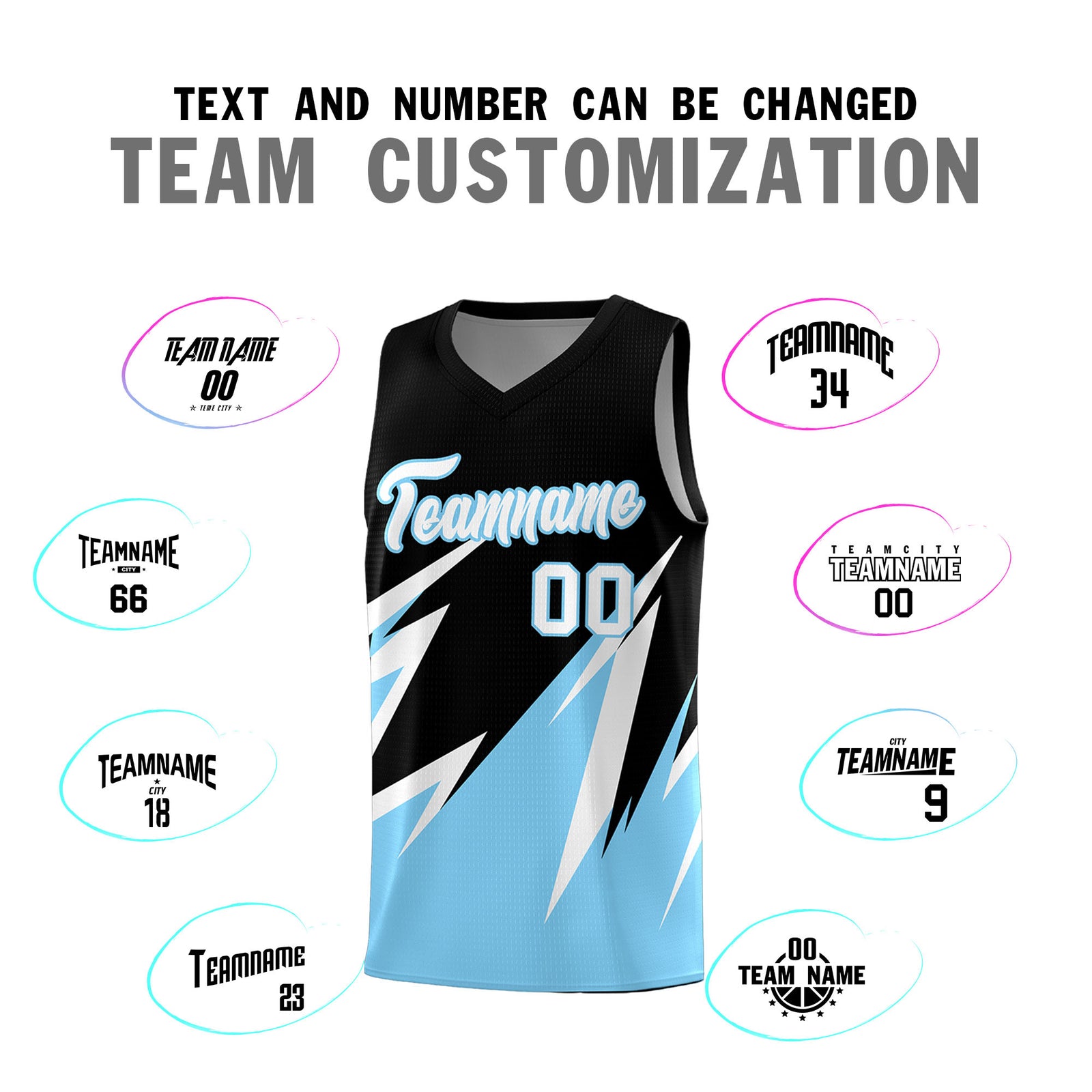 Custom Black Abstract Mountain Pattern Sports Uniform Basketball Jersey