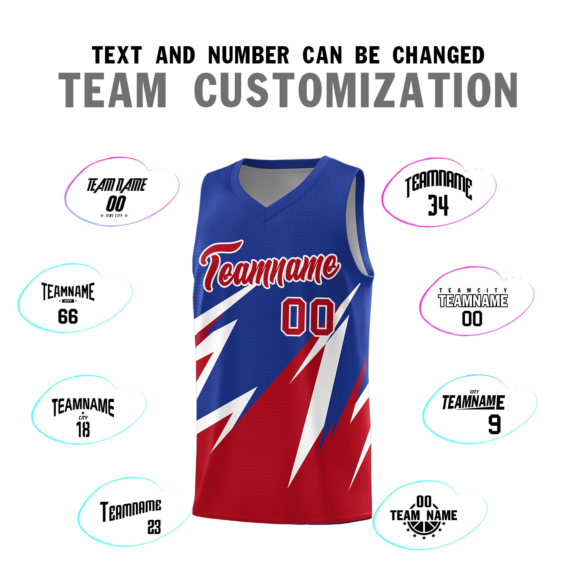 Custom Royal Abstract Mountain Pattern Sports Uniform Basketball Jersey