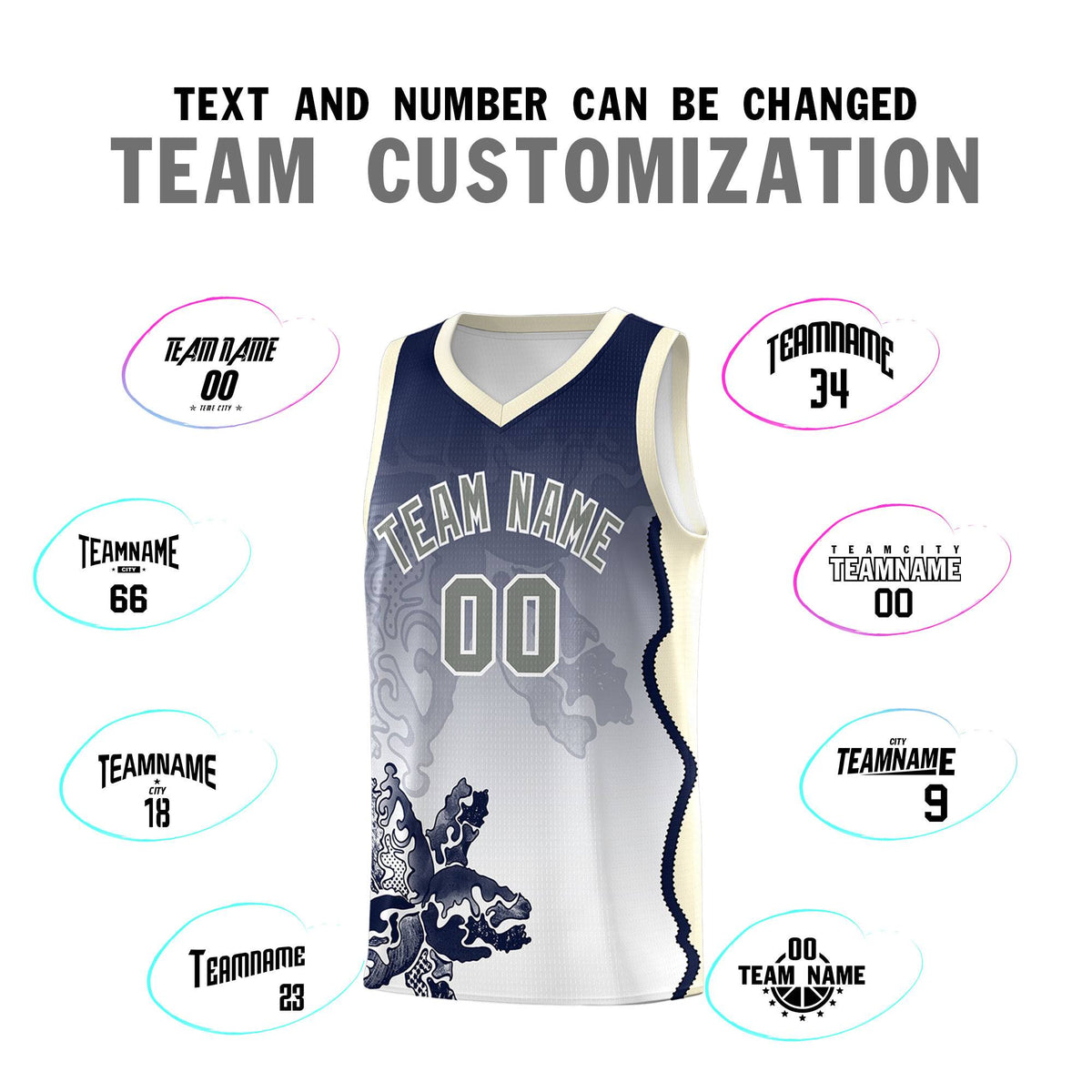 Custom Gray Green Basketball Jersey - Illusion Flower Gradient Stylish Fabric