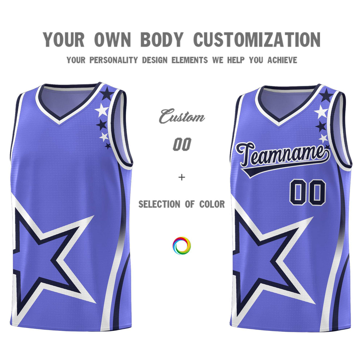 Custom Purple Shoulder Stars Graffiti Pattern Sets Basketball Jersey