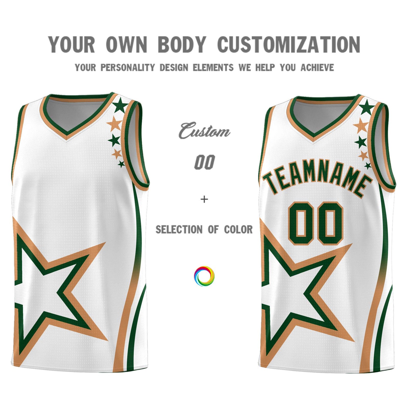 Custom White Shoulder Stars Graffiti Pattern Sets Basketball Jersey